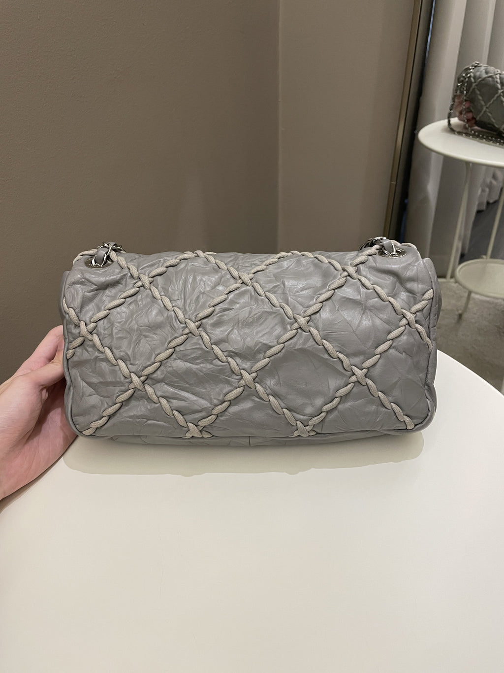 Chanel Ultra Stitch Flap Grey Age Calfskin