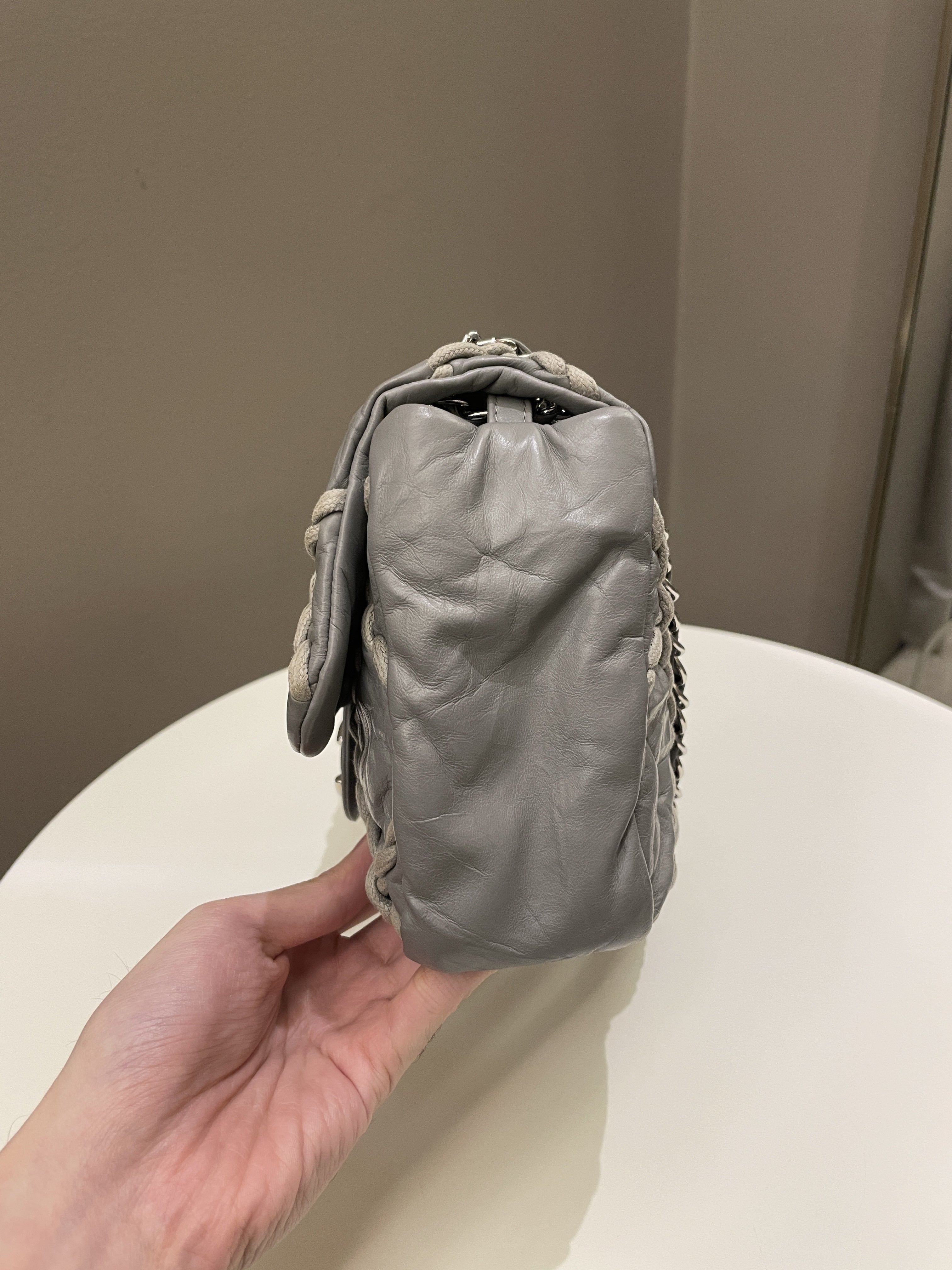 Chanel Ultra Stitch Flap Grey Age Calfskin
