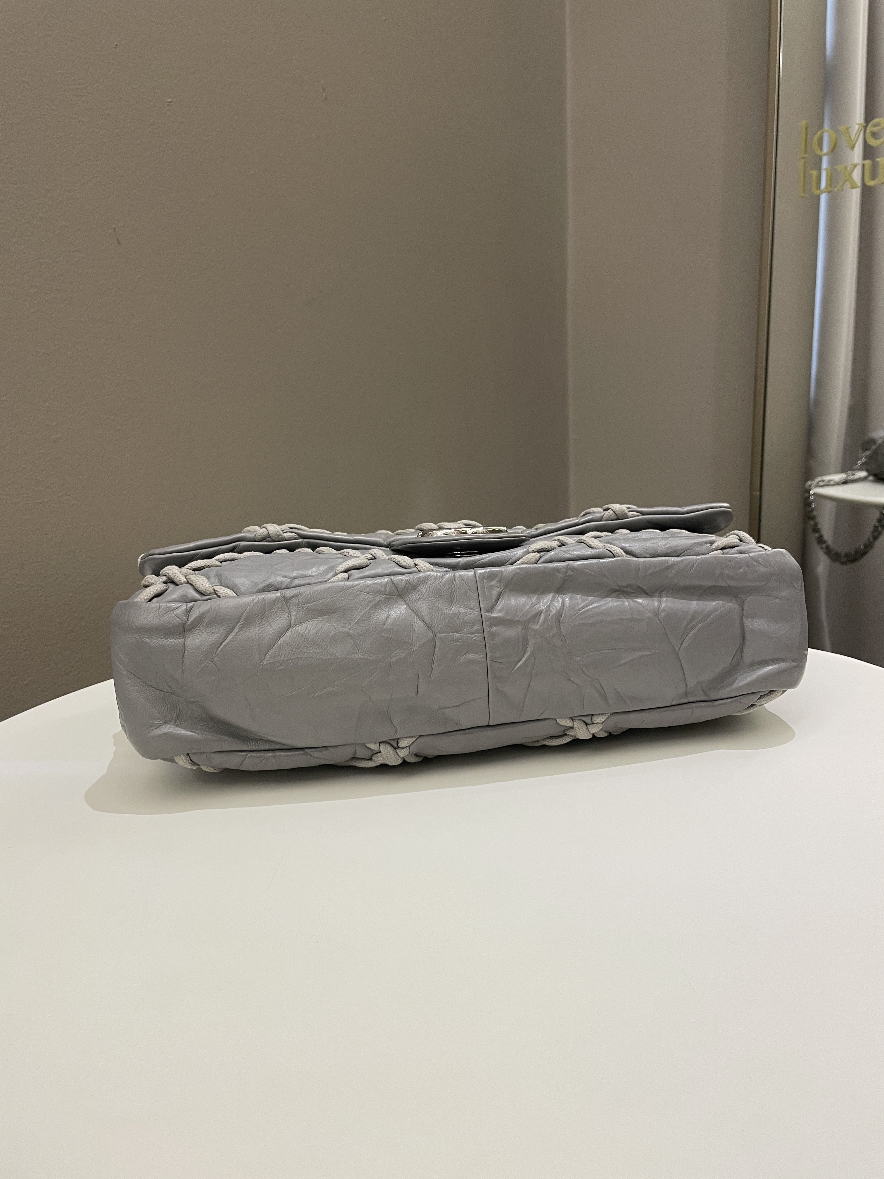 Chanel Ultra Stitch Flap Grey Age Calfskin