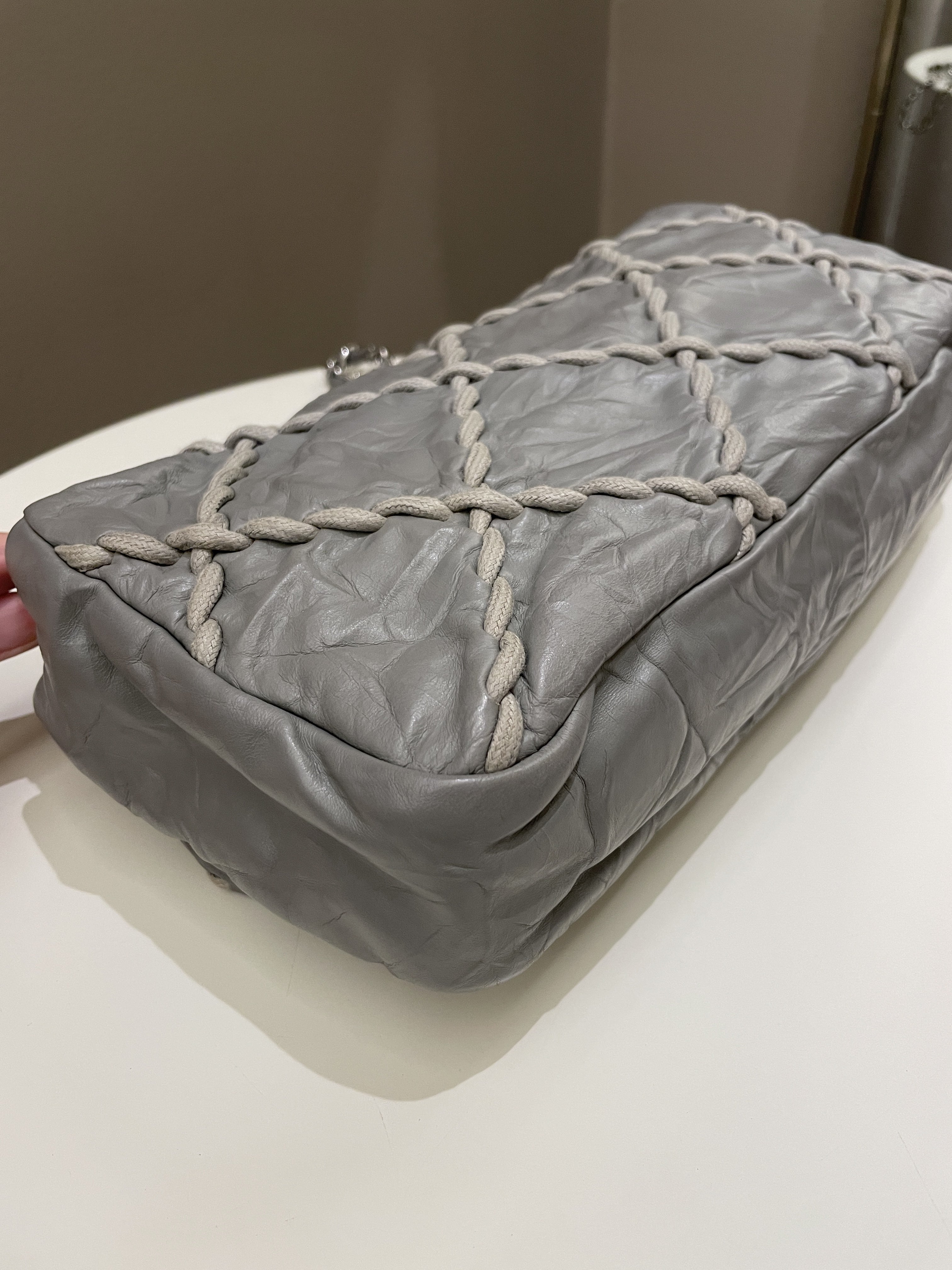 Chanel Ultra Stitch Flap Grey Age Calfskin