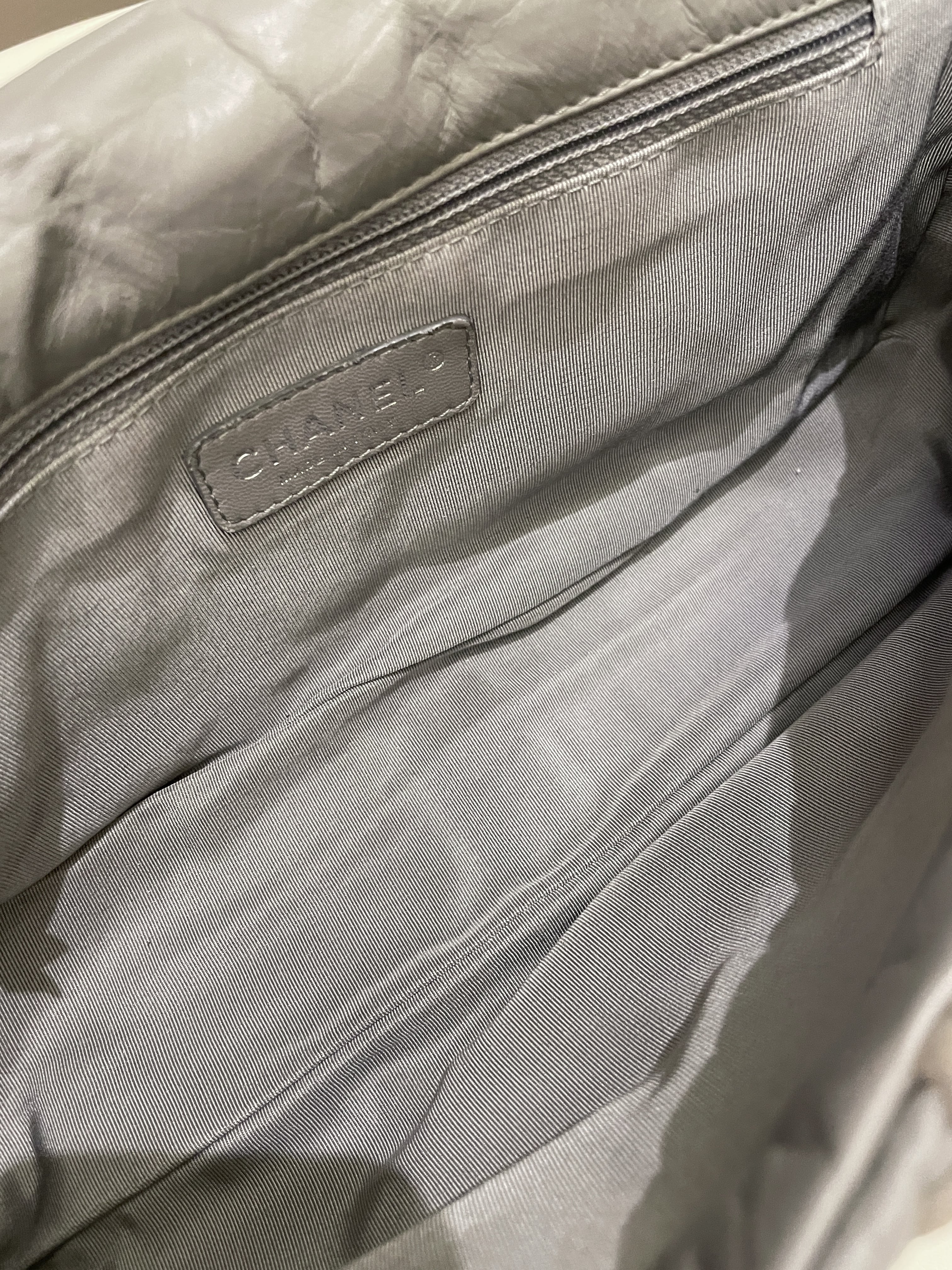 Chanel Ultra Stitch Flap Grey Age Calfskin