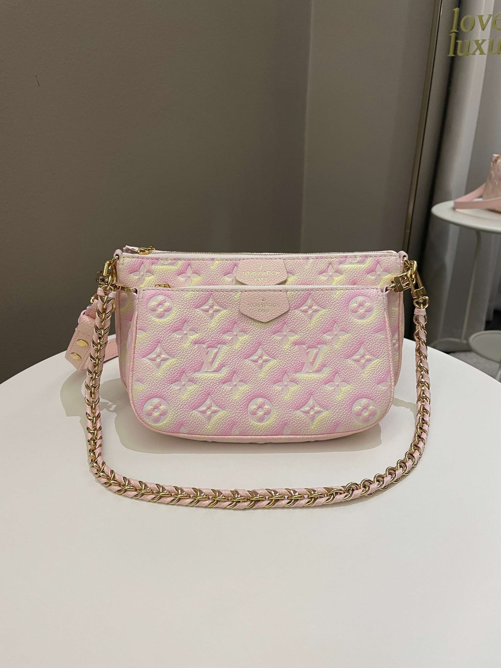 Louis Vuitton Multi Pochette Accesorries Stardust Pink