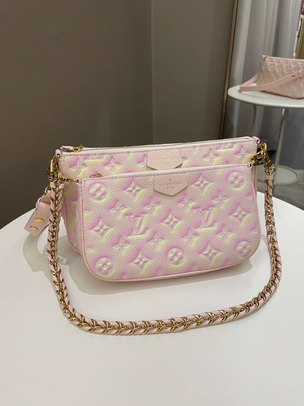 Louis Vuitton Multi Pochette Accesorries Stardust Pink