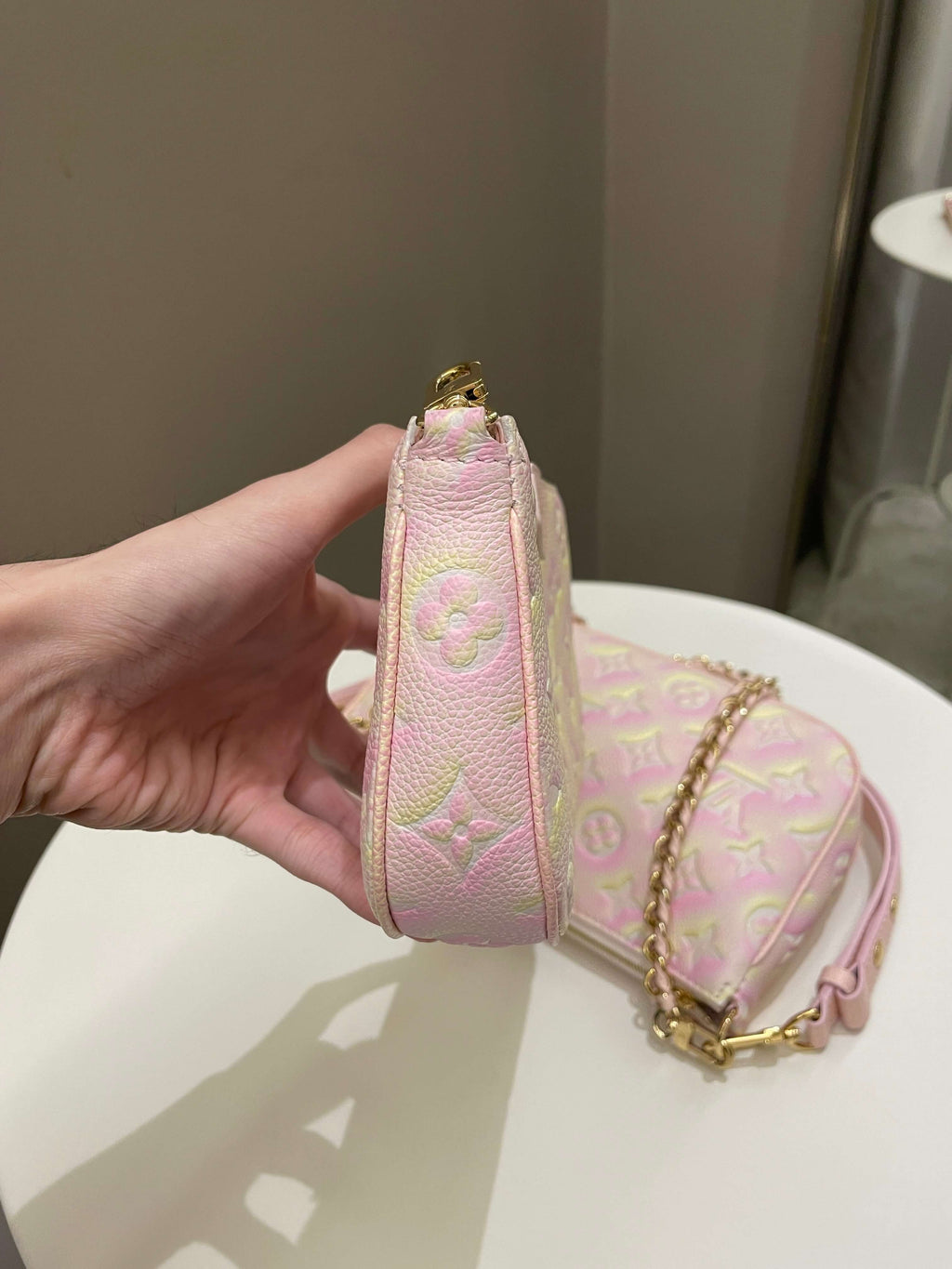 Louis Vuitton Multi Pochette Accesorries Stardust Pink