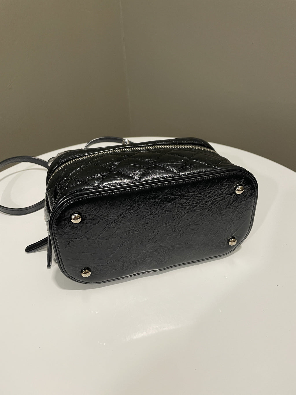 Chanel Aquarium Backpack Black Age Calfksin