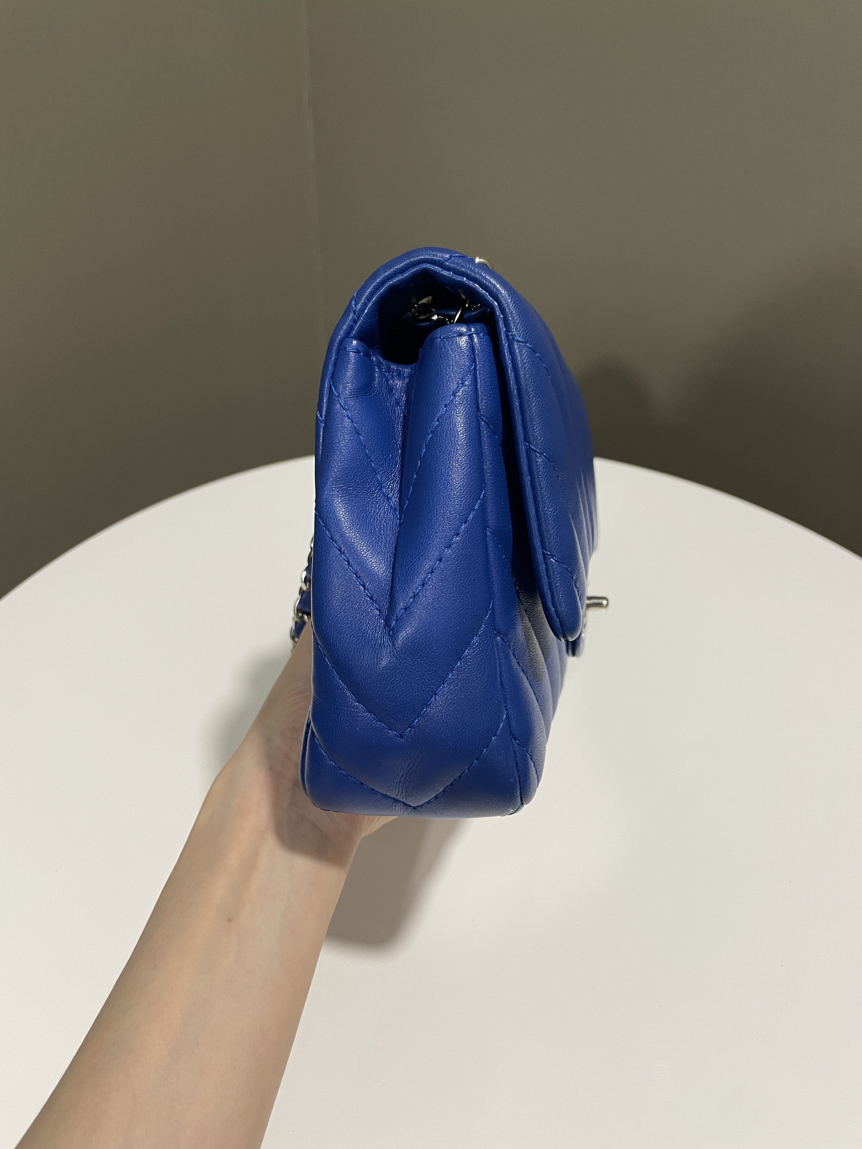 Chanel Chervon Single Flap Cobalt Blue