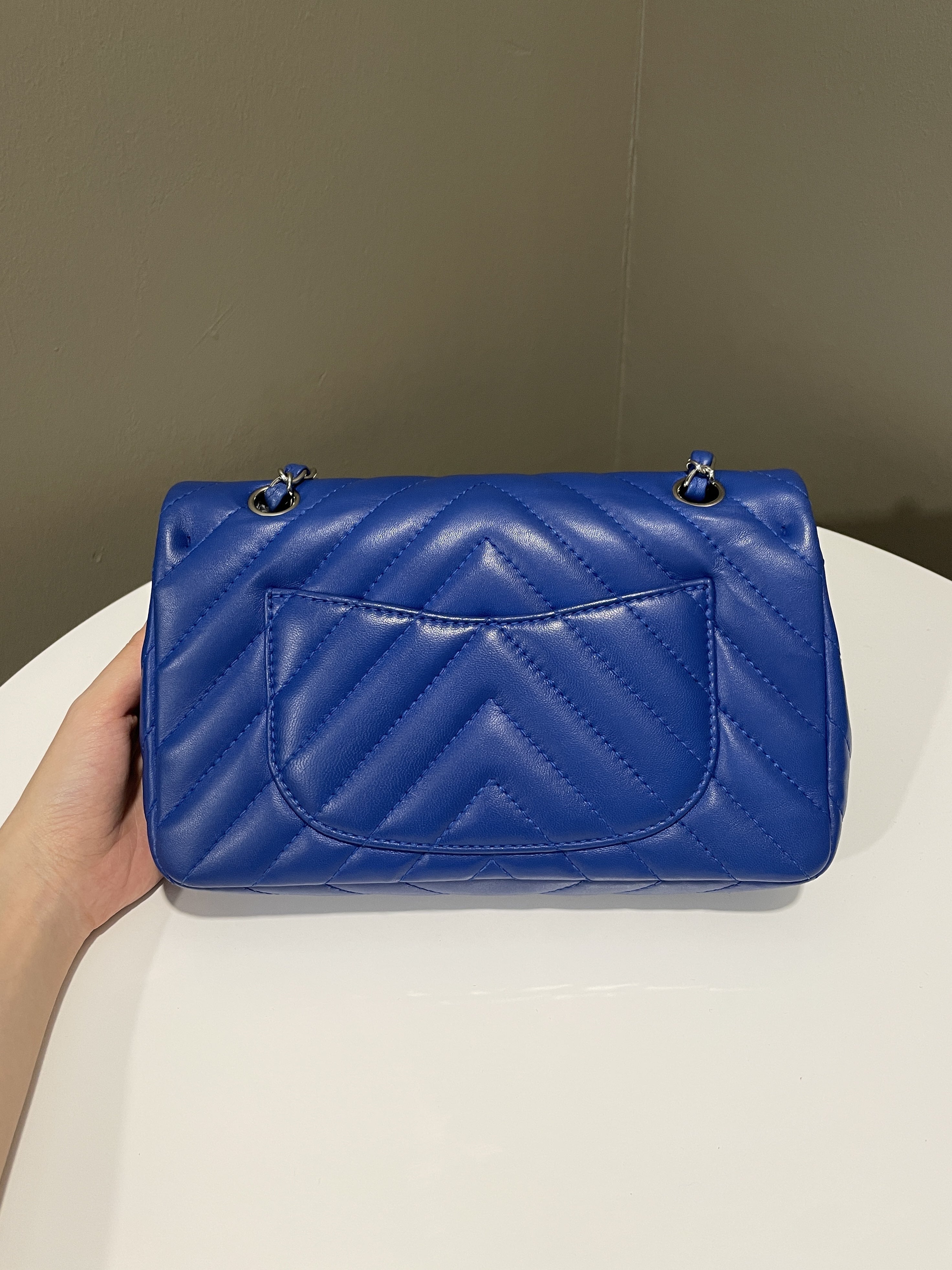 Chanel Chervon Single Flap Cobalt Blue
