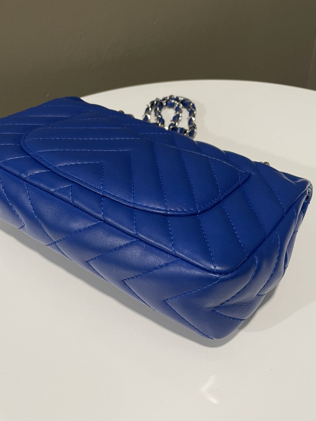 Chanel Chervon Single Flap Cobalt Blue