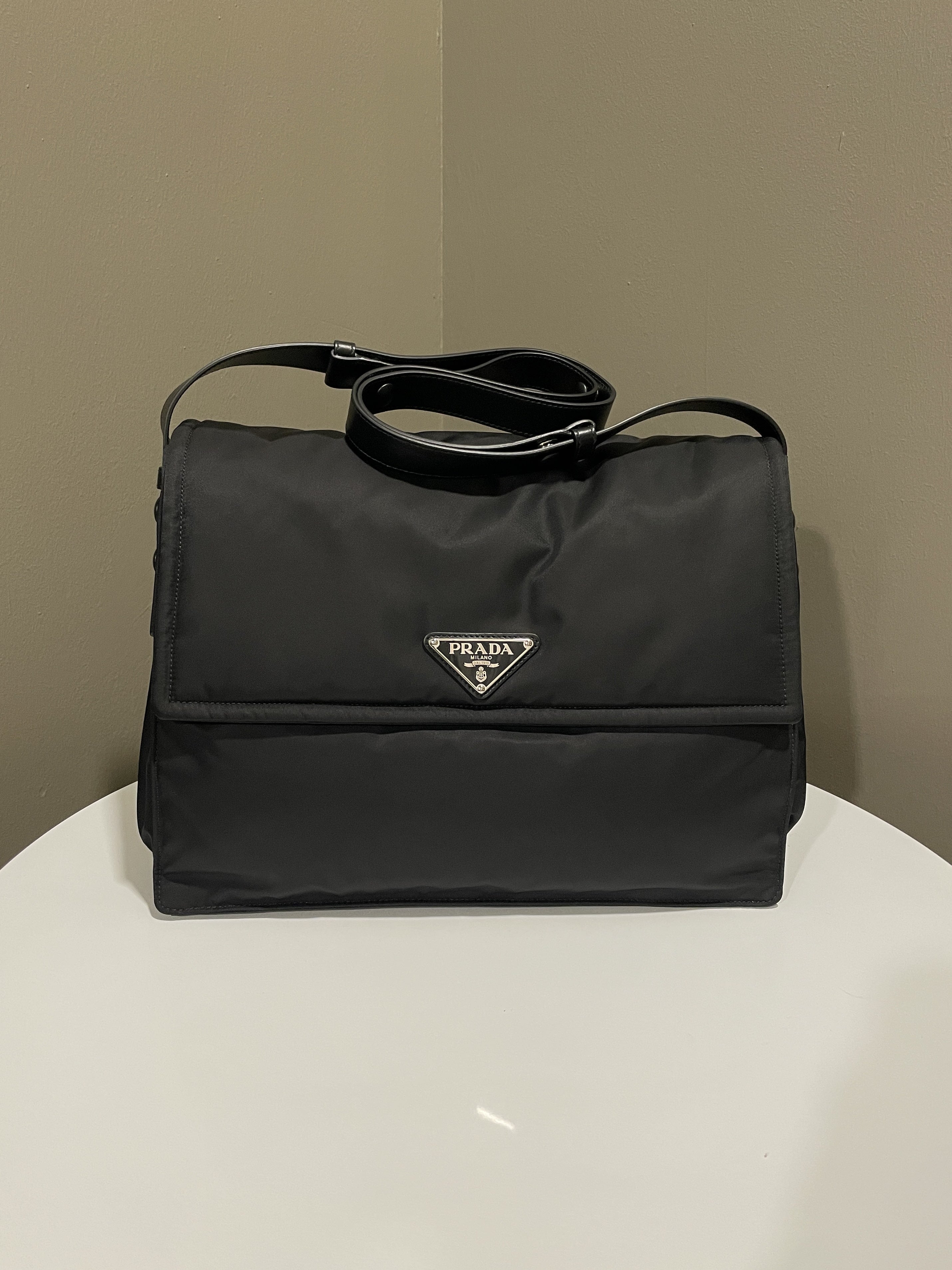 Prada Padded Pattina Bag Black Nylon