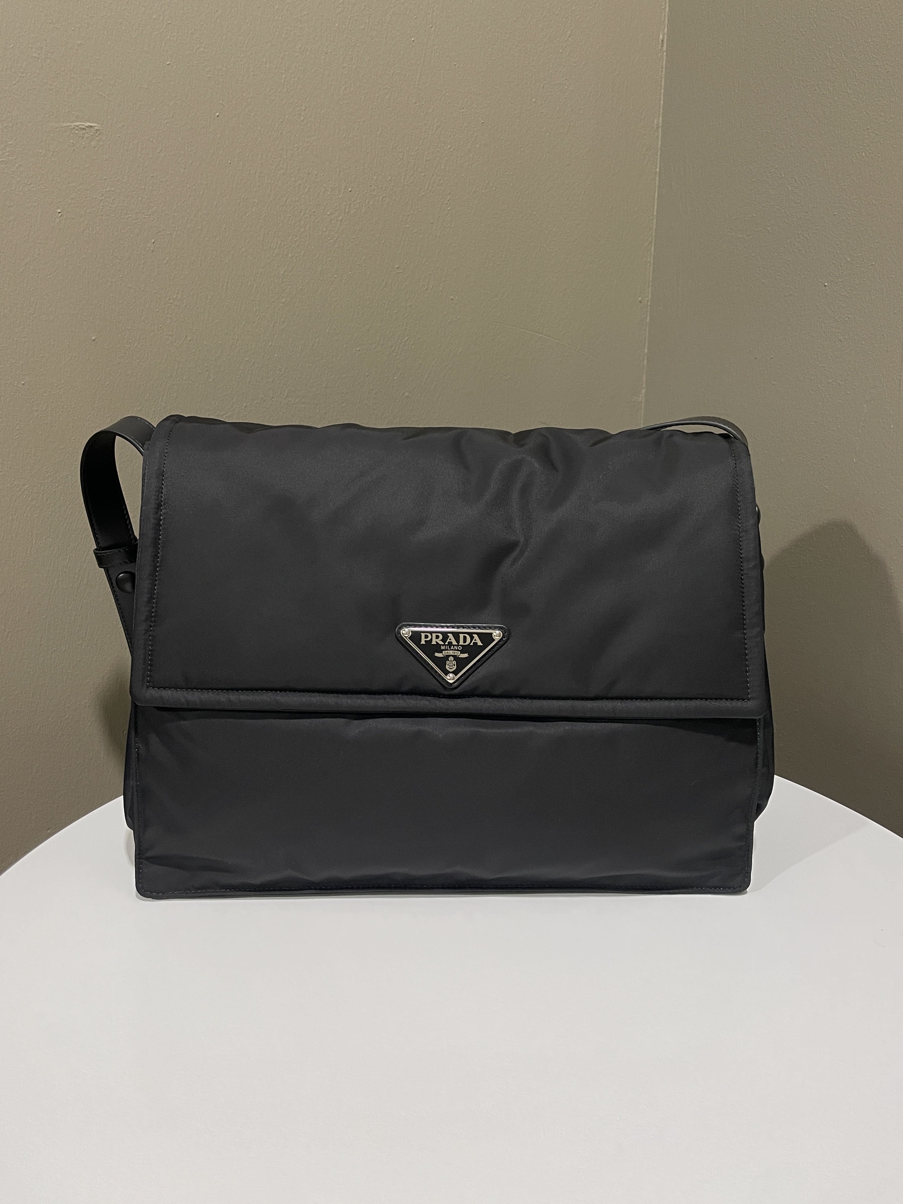 Prada Padded Pattina Bag Black Nylon