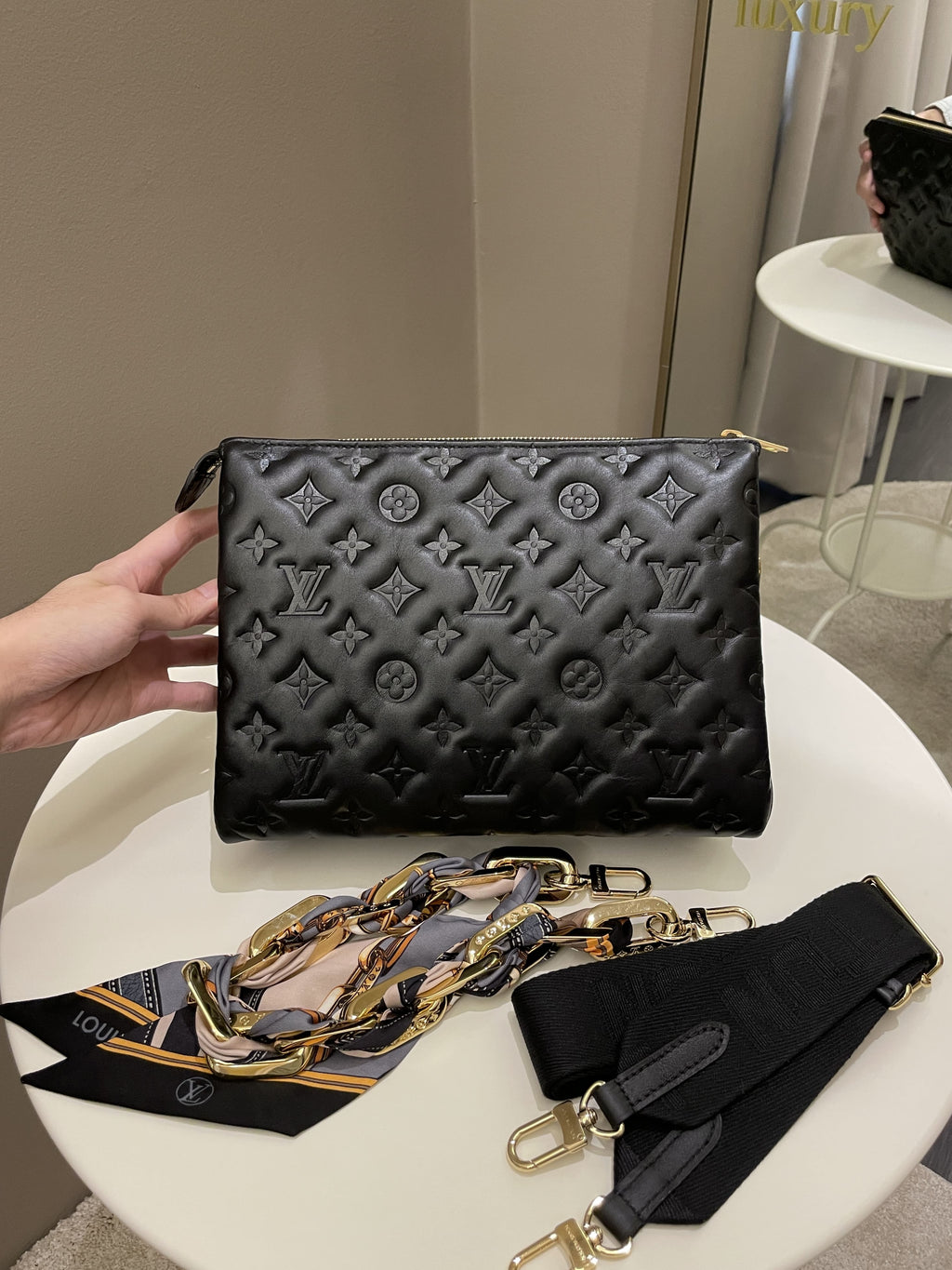 Louis Vuitton Coussin PM Black Monogram Lambskin