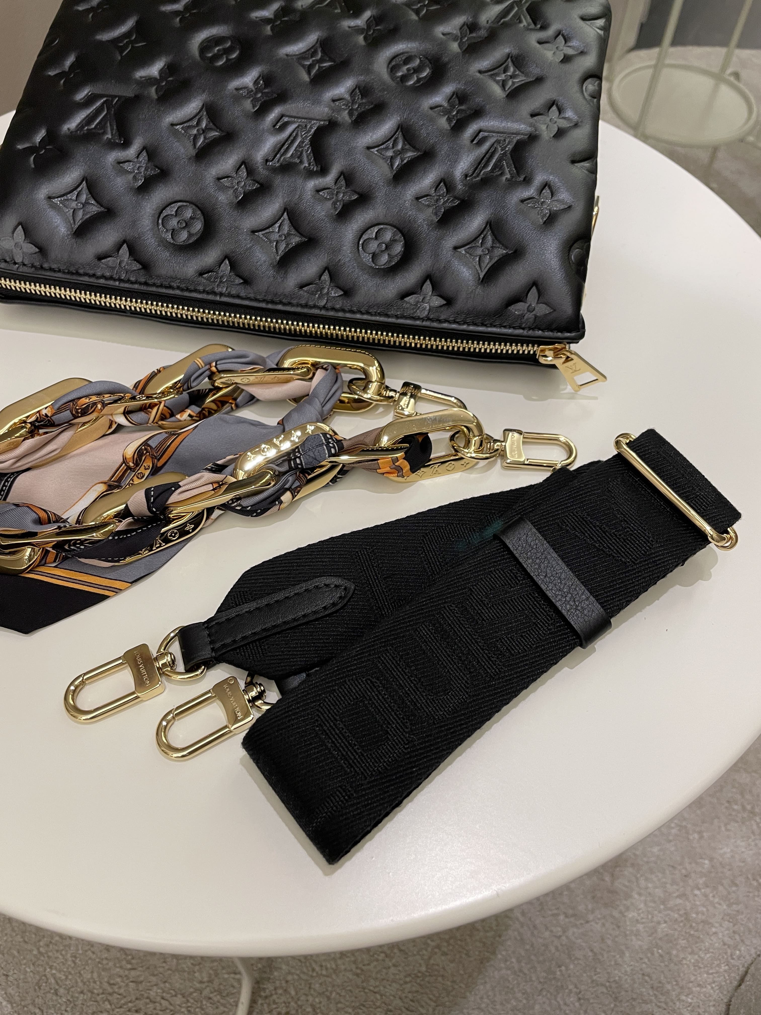 Louis Vuitton Coussin PM Black Monogram Lambskin