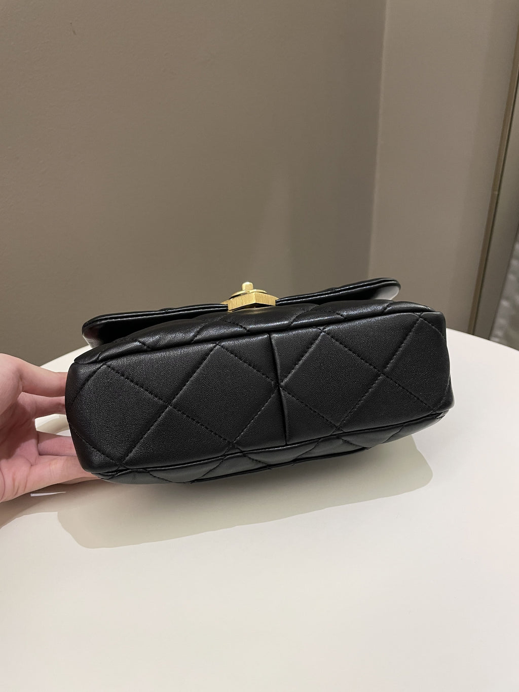 Chanel 23S Heart Flap Bag Black Lambskin