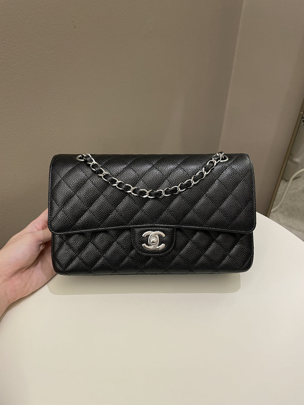 Chanel Classic Medium Double Flap Black Caviar