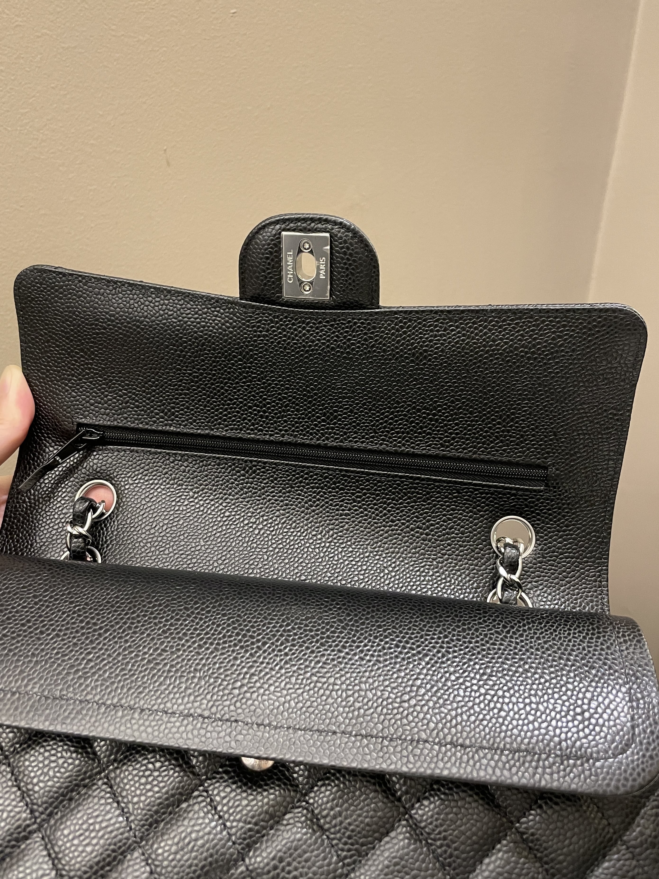 Chanel Classic Medium Double Flap Black Caviar