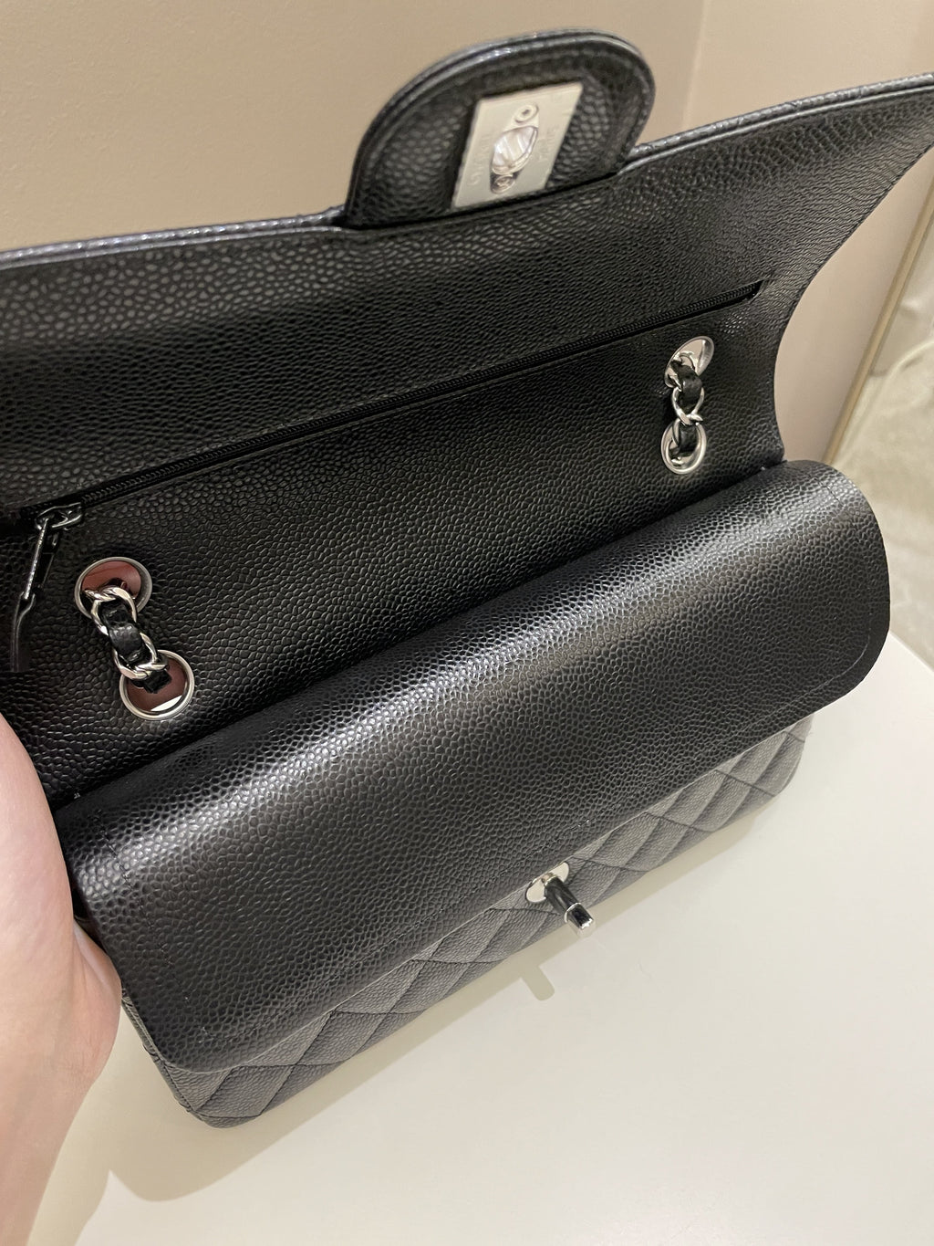 Chanel Classic Medium Double Flap Black Caviar