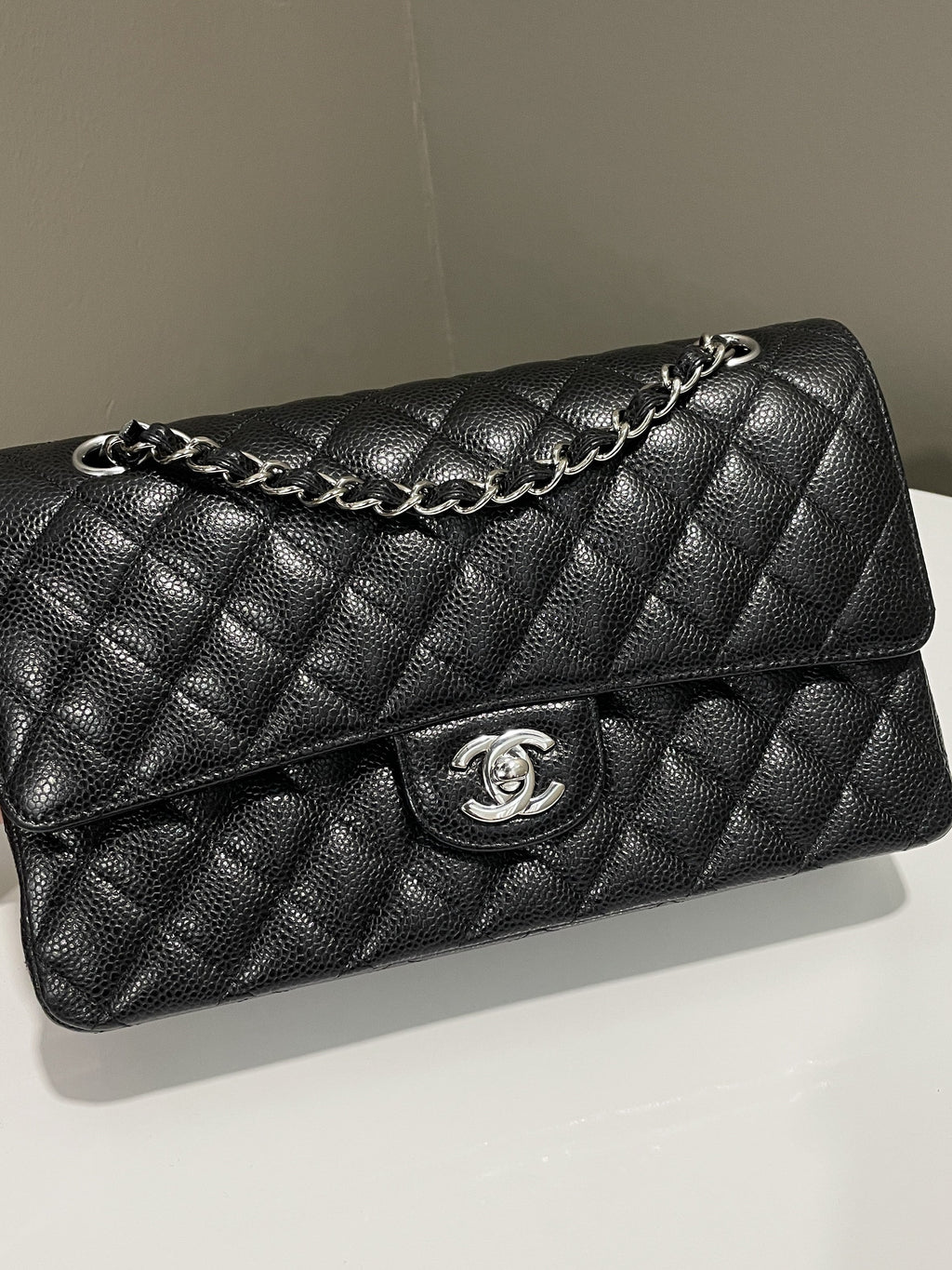 Chanel Classic Quilted Medium Double Flap Black Caviar