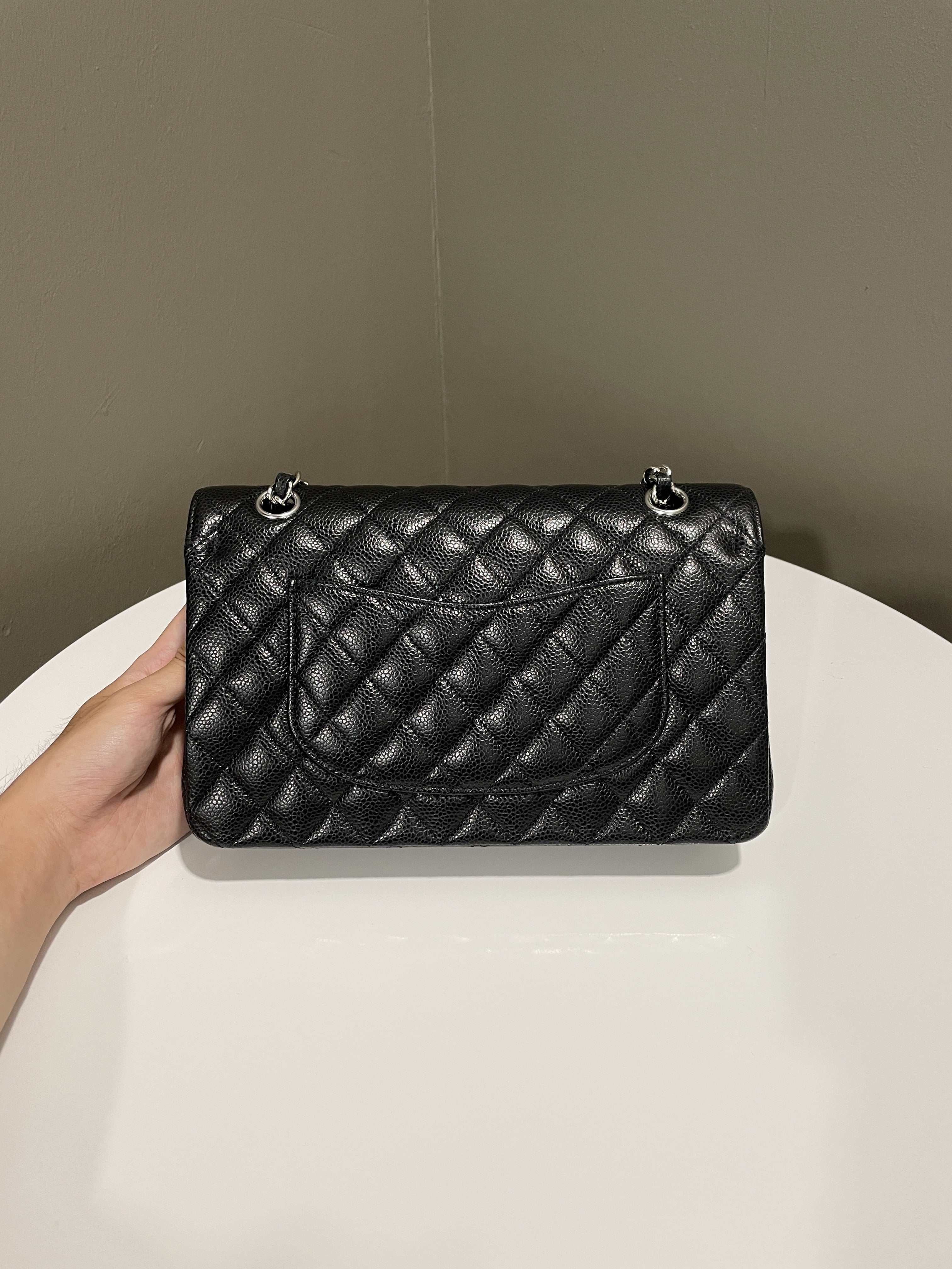 Chanel Classic Quilted Medium Double Flap Black Caviar