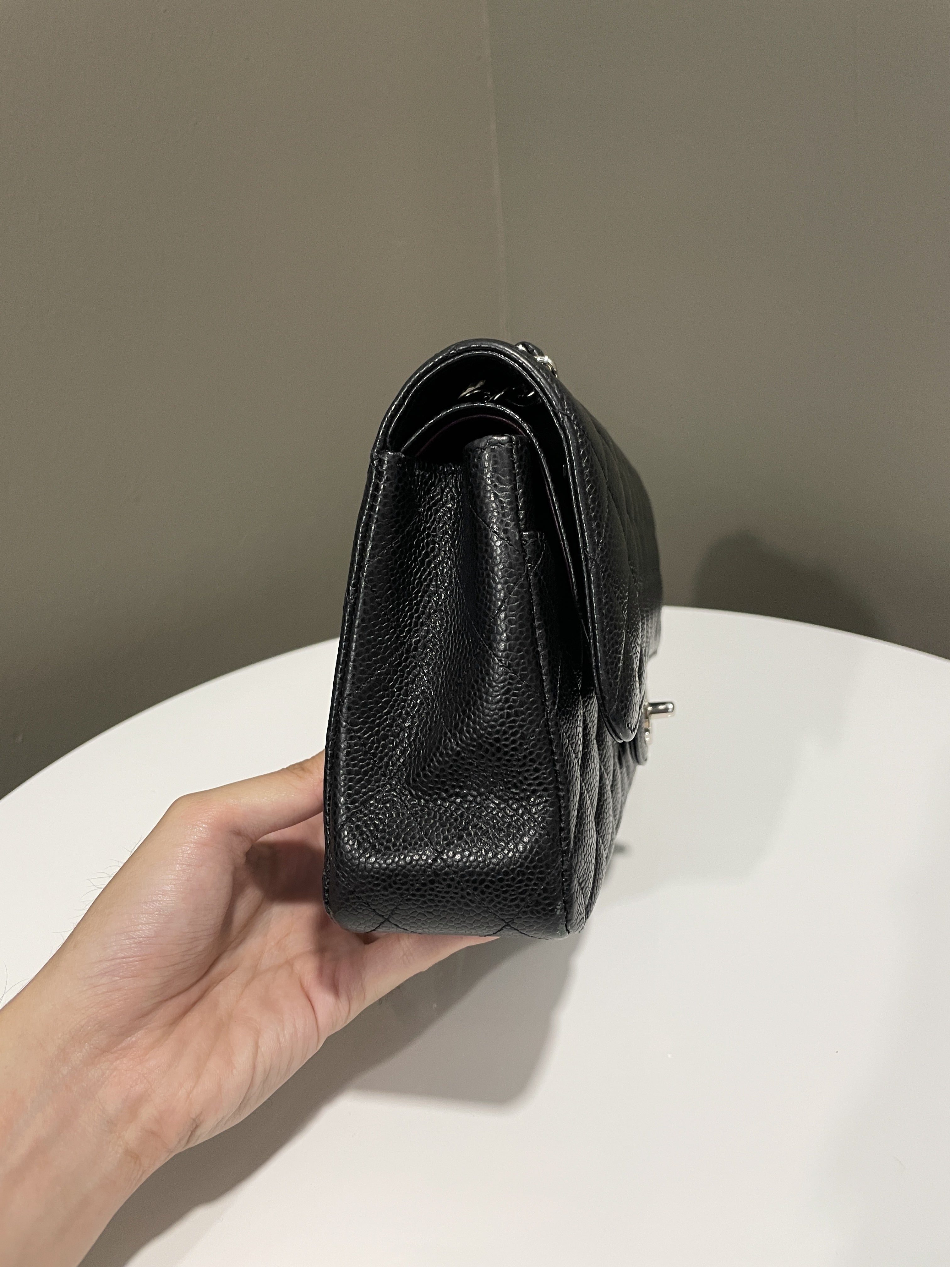 Chanel Classic Quilted Medium Double Flap Black Caviar