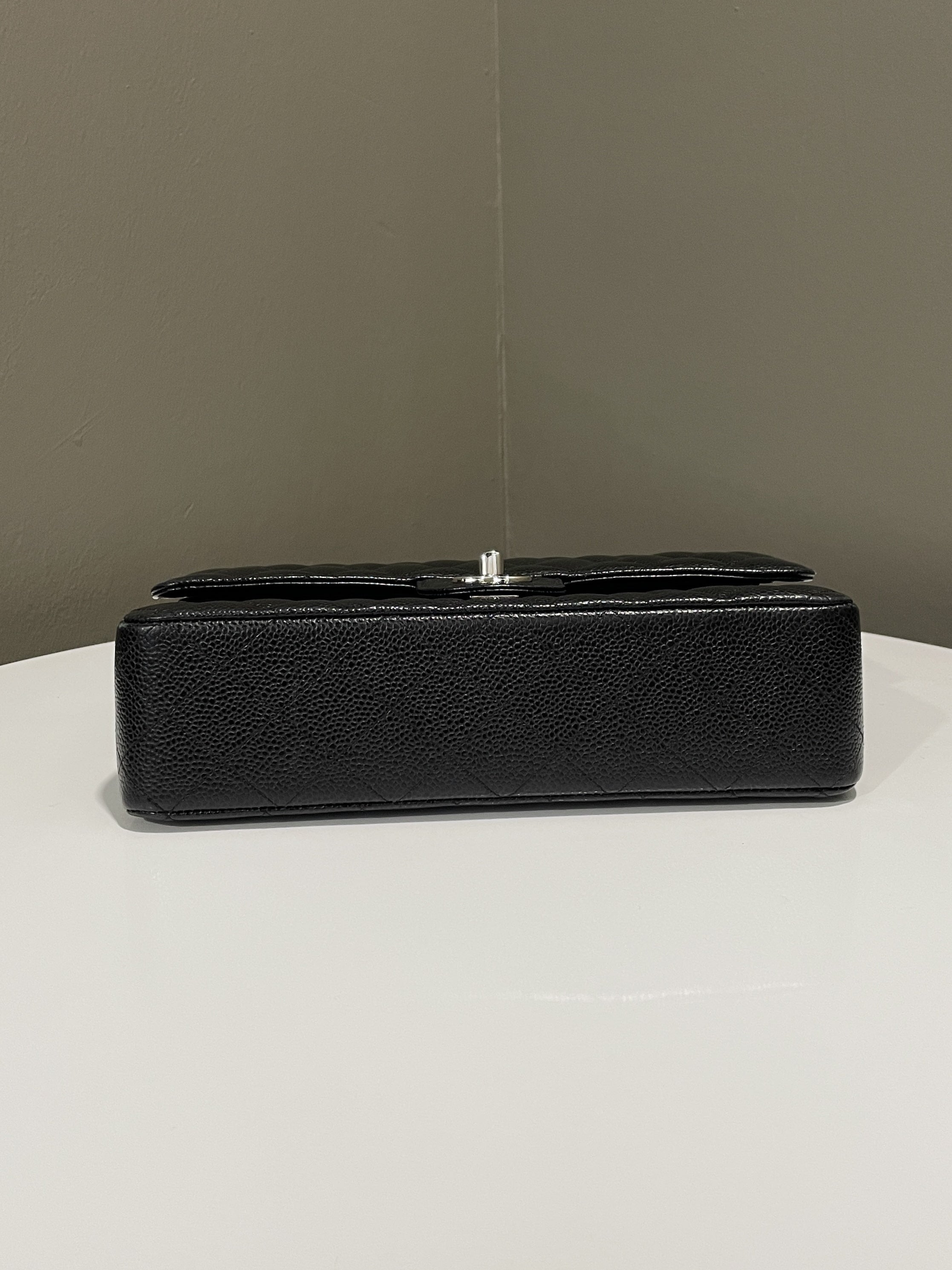 Chanel Classic Quilted Medium Double Flap Black Caviar