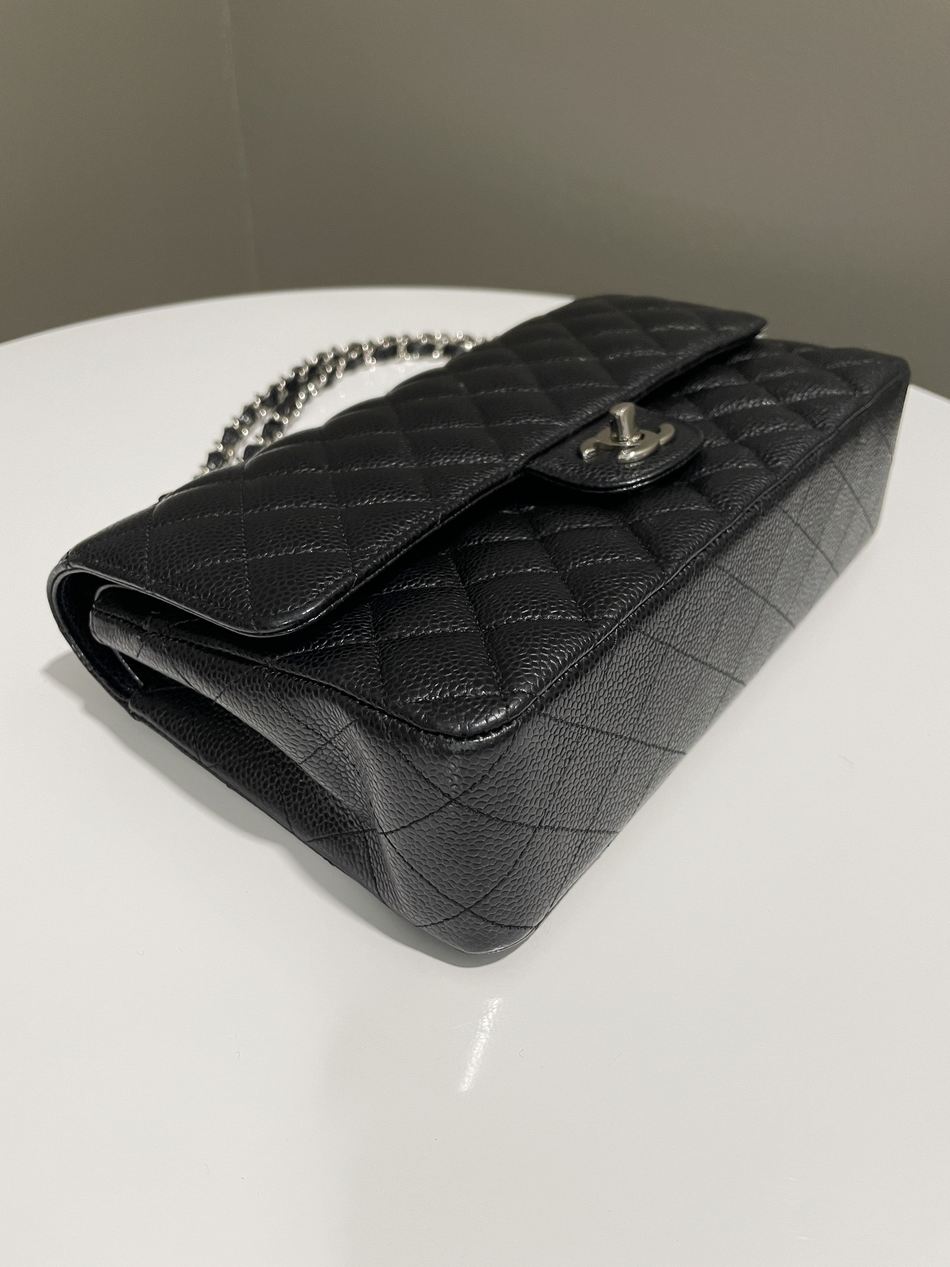 Chanel Classic Quilted Medium Double Flap Black Caviar