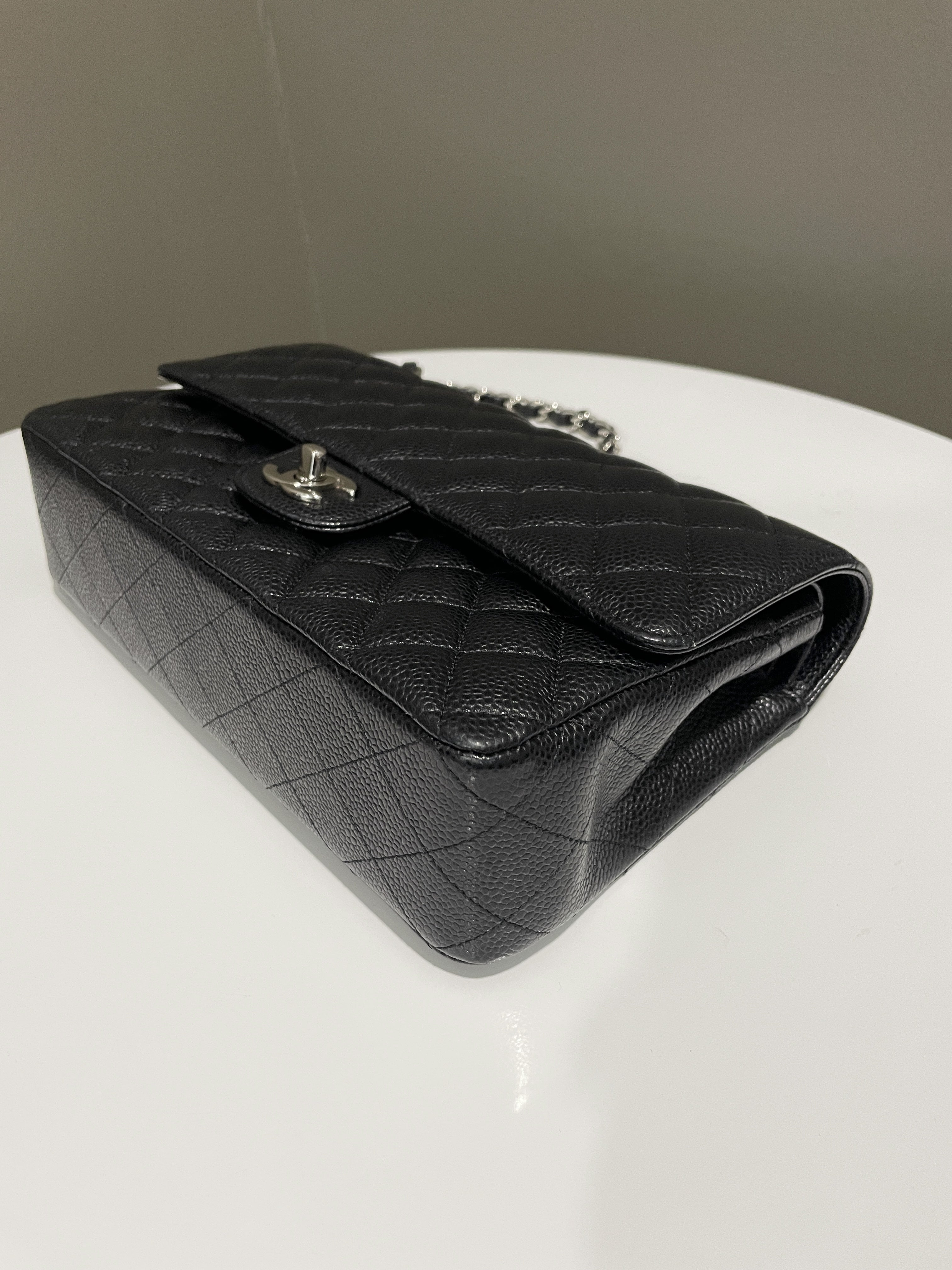 Chanel Classic Quilted Medium Double Flap Black Caviar