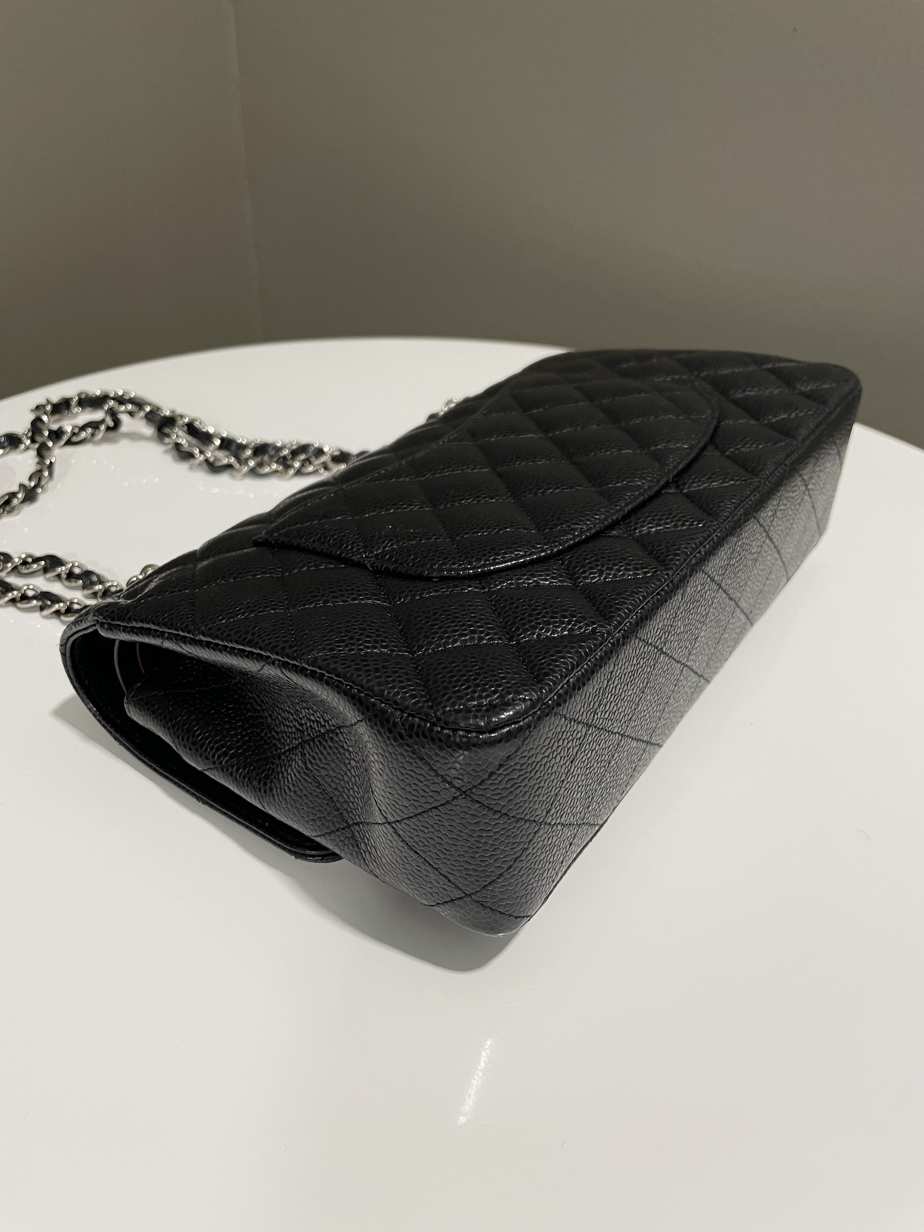 Chanel Classic Quilted Medium Double Flap Black Caviar