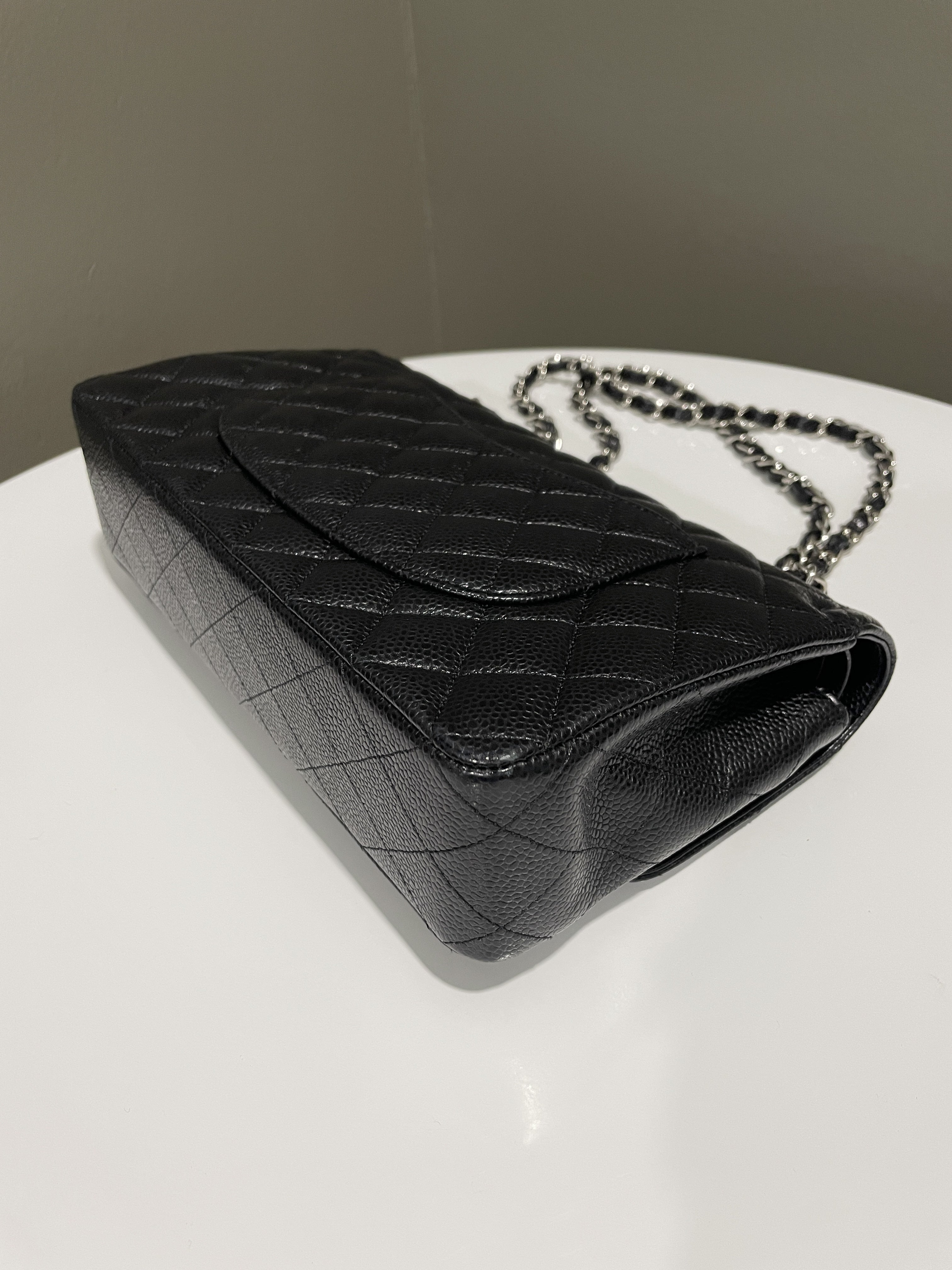 Chanel Classic Quilted Medium Double Flap Black Caviar