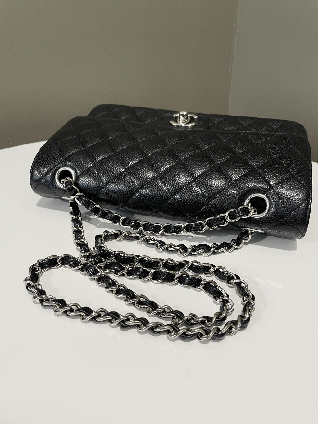 Chanel Classic Quilted Medium Double Flap Black Caviar