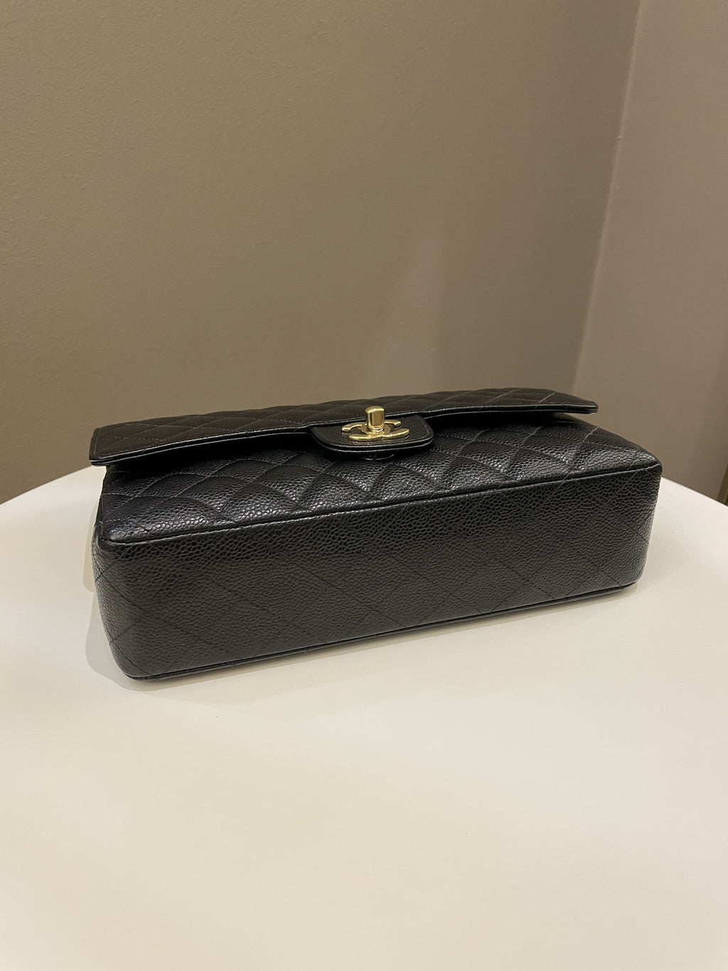 Chanel Vintage Classic Quilted Medium Double Flap Black