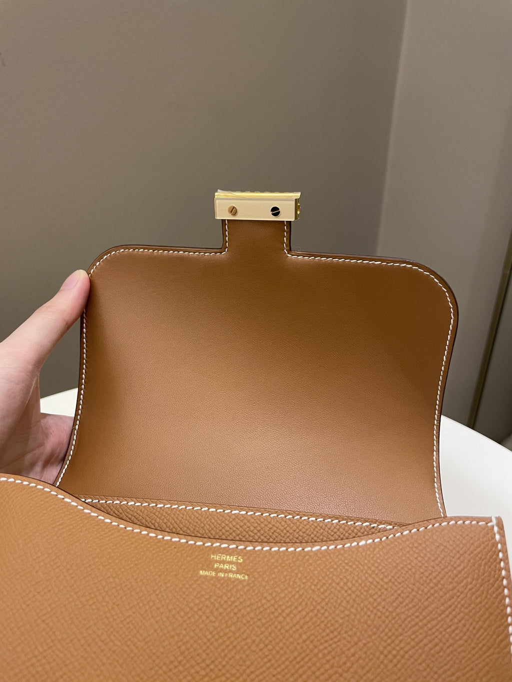 Hermes Constance 18 Gold Epsom