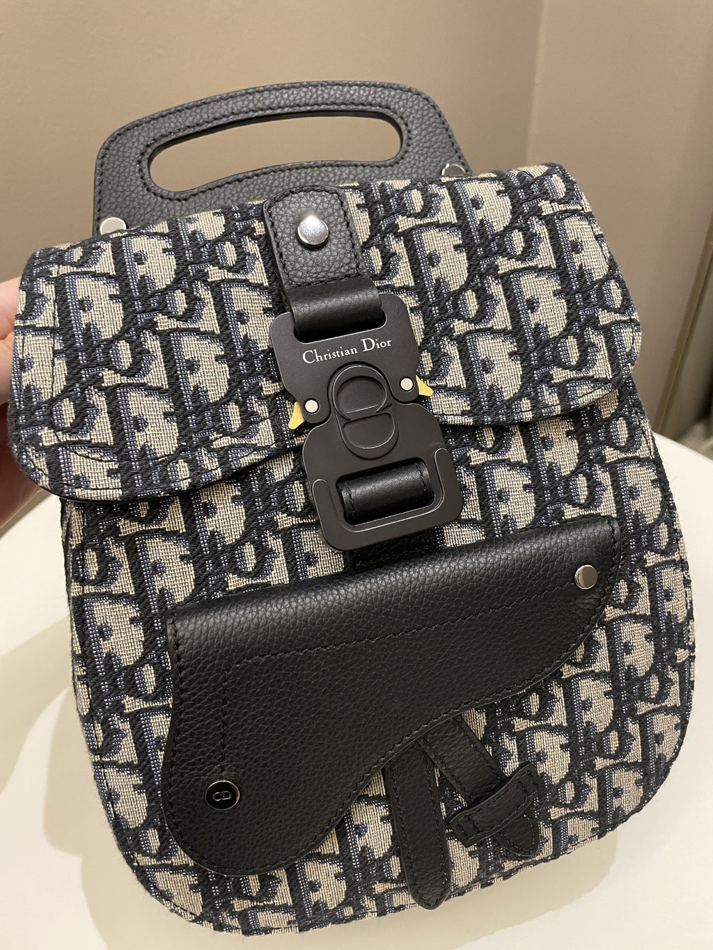 Dior Mini Gallop Sling Bag Blue Oblique
