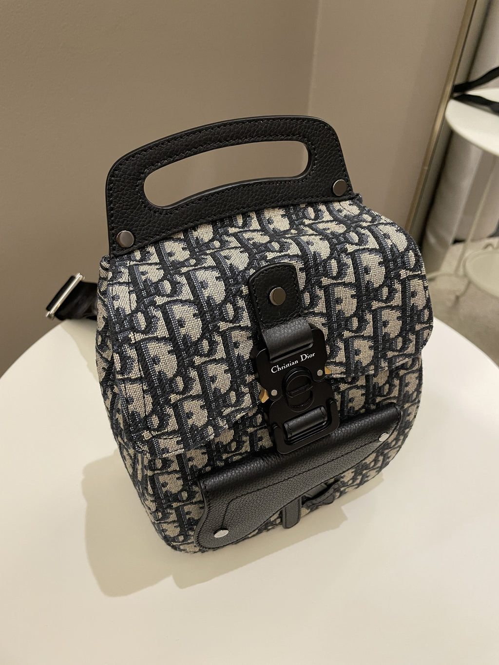 Dior Mini Gallop Sling Bag Blue Oblique