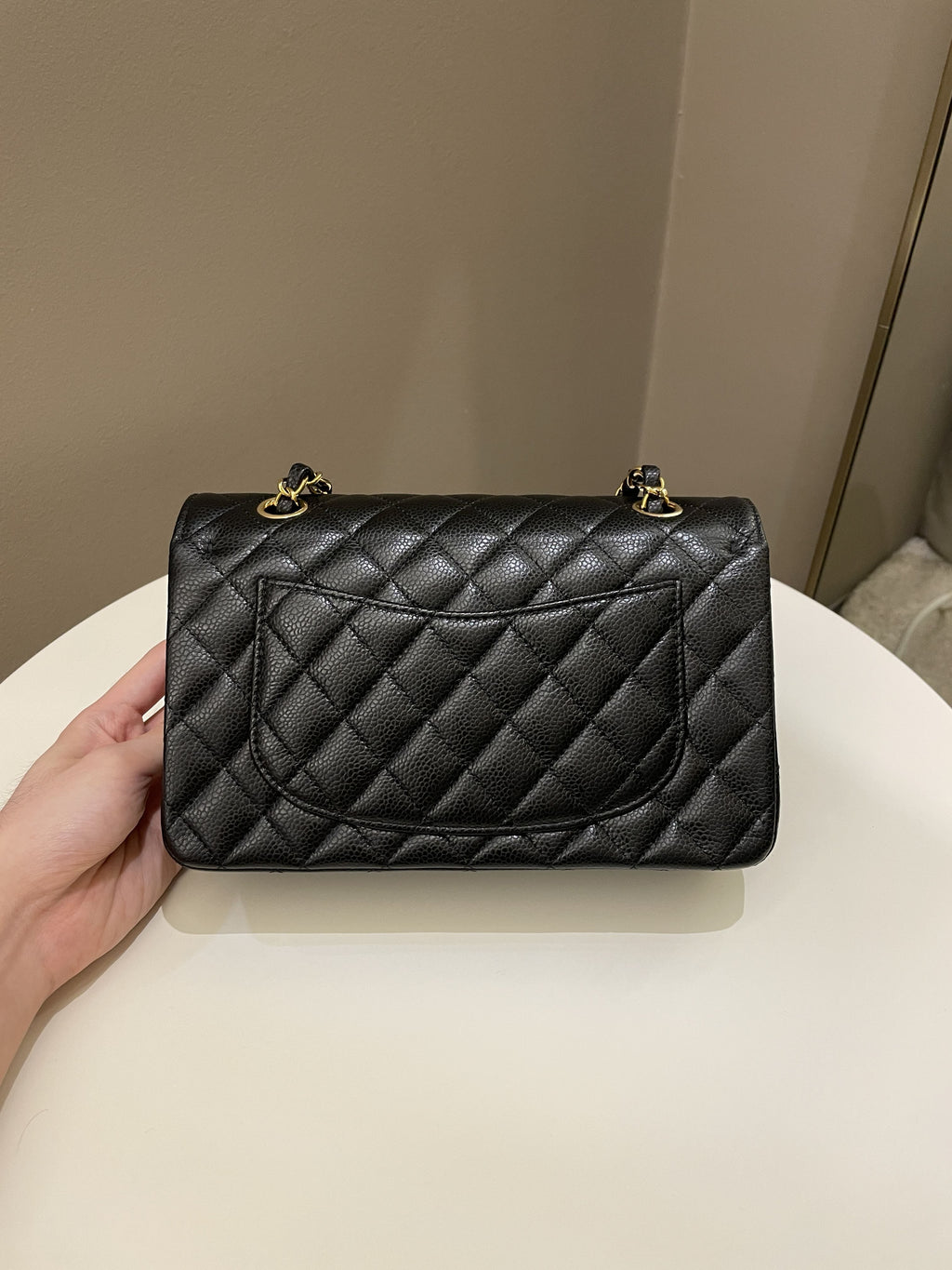 Chanel Classic Quilted Small Double Flap Black Caviar
