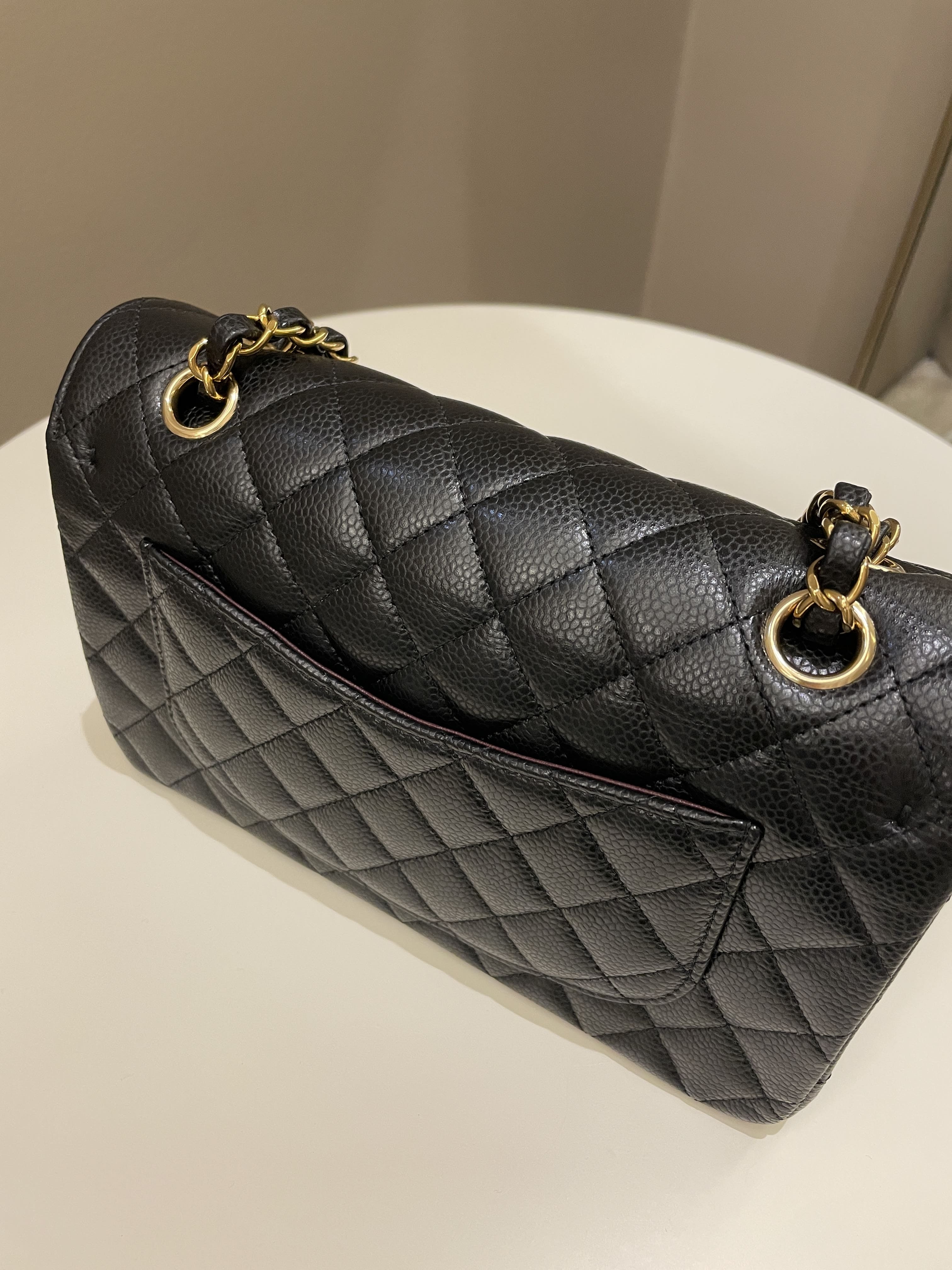 Chanel Classic Quilted Small Double Flap Black Caviar
