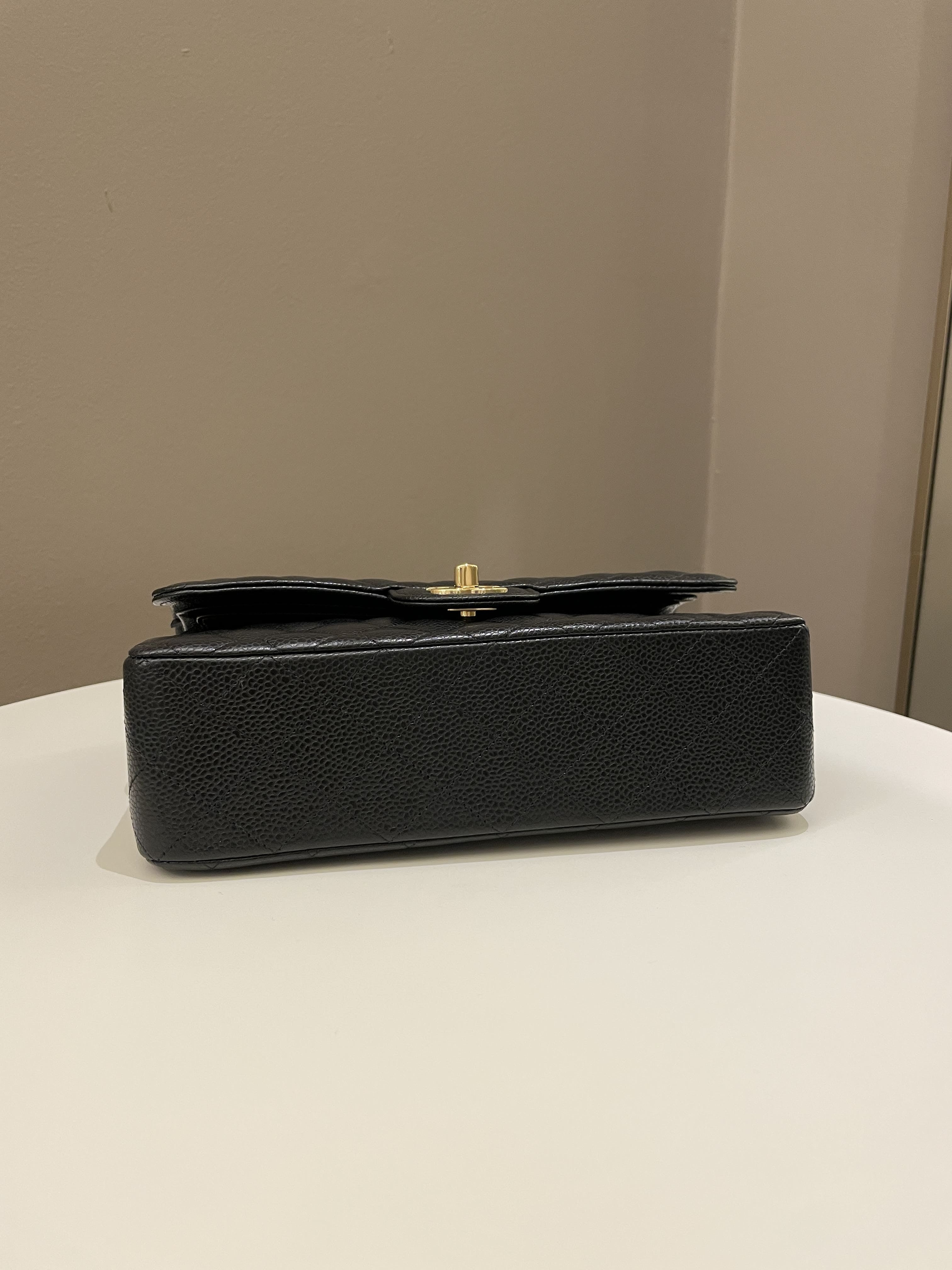 Chanel Classic Quilted Small Double Flap Black Caviar