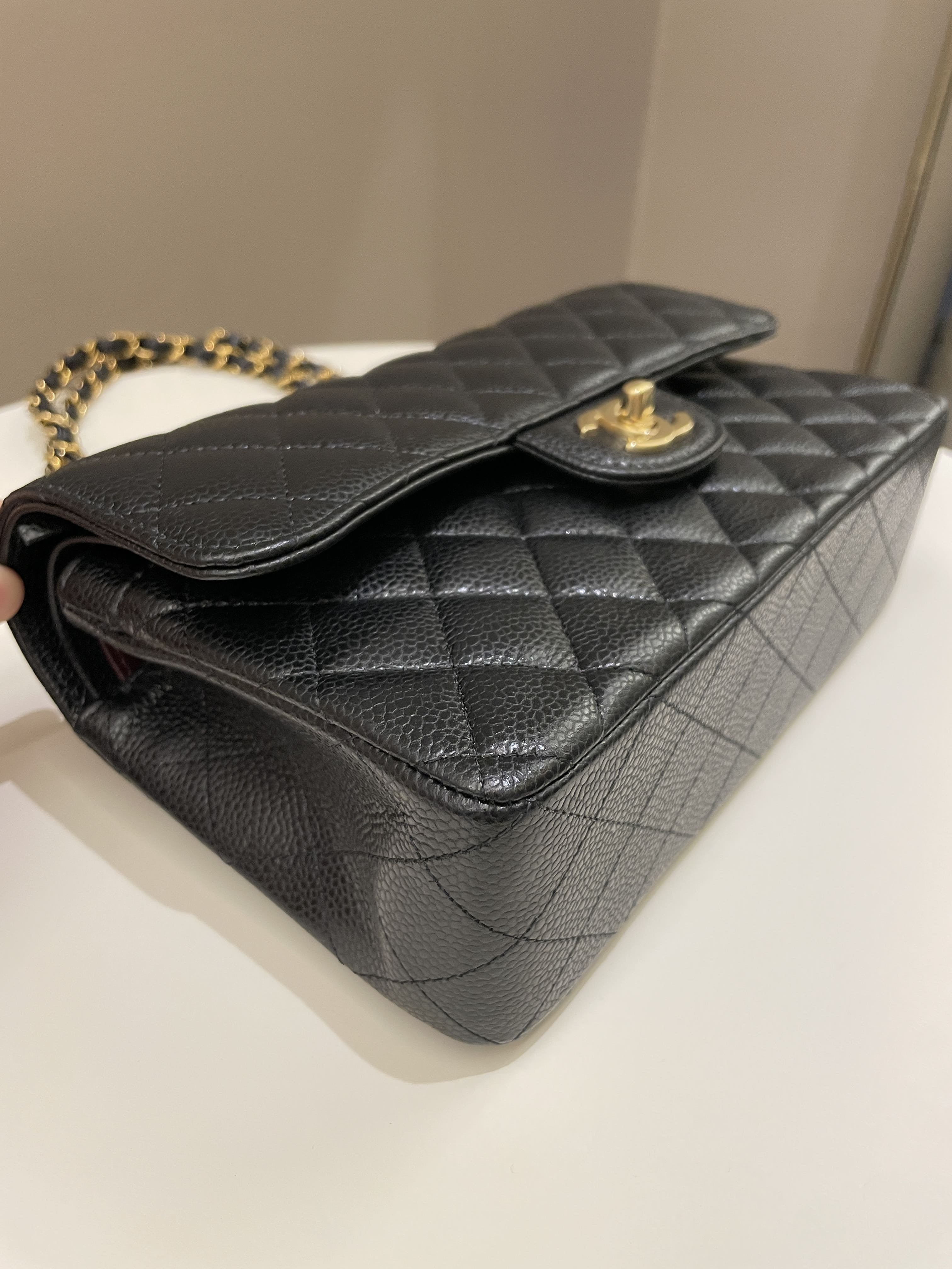 Chanel Classic Quilted Small Double Flap Black Caviar