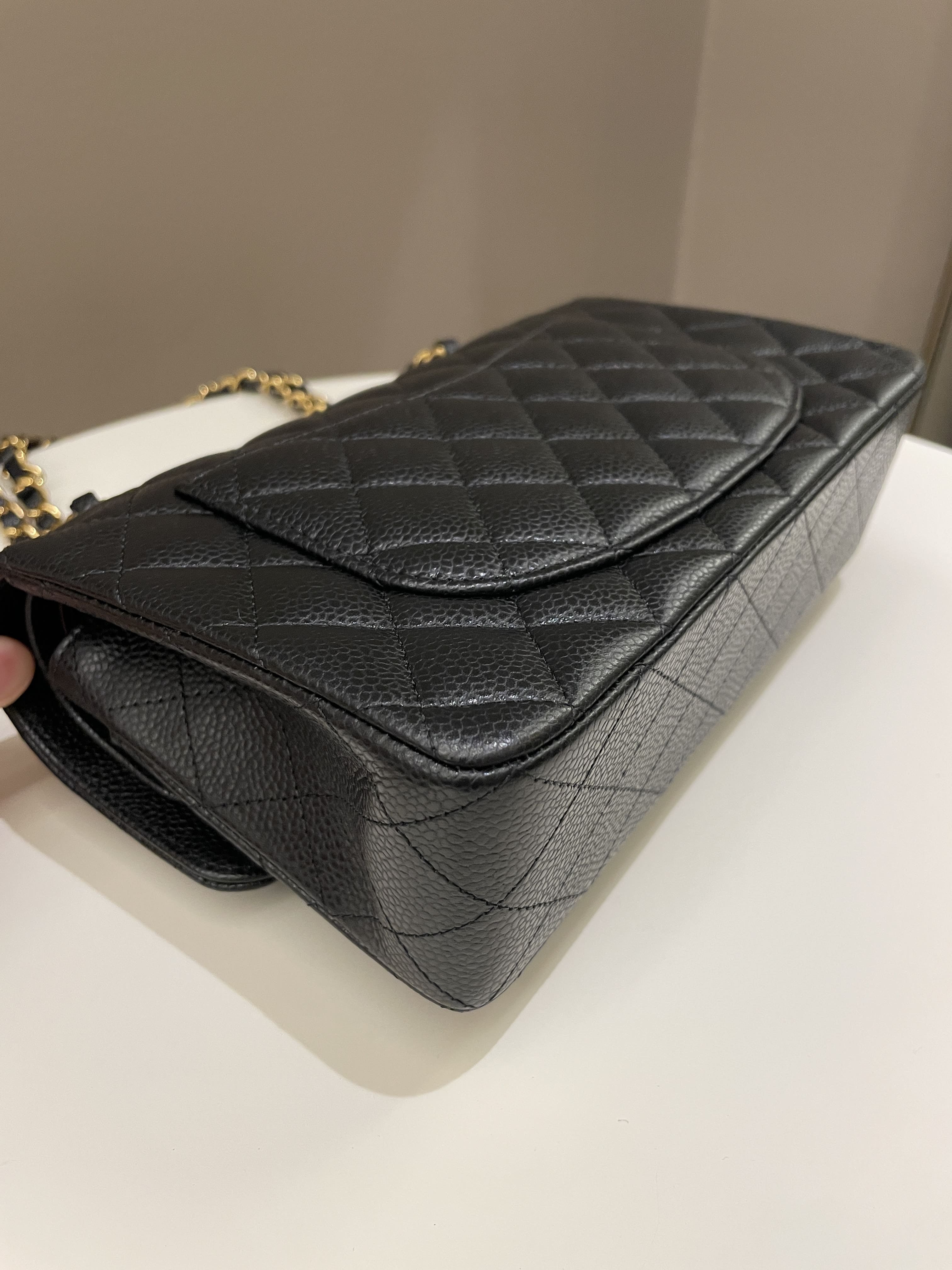 Chanel Classic Quilted Small Double Flap Black Caviar