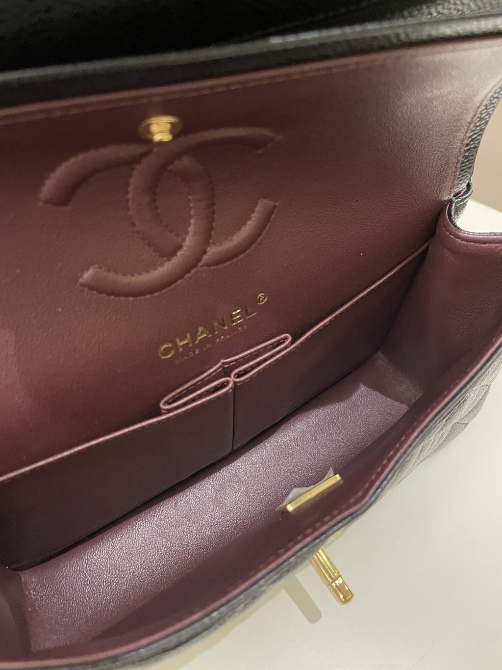 Chanel Classic Quilted Small Double Flap Black Caviar