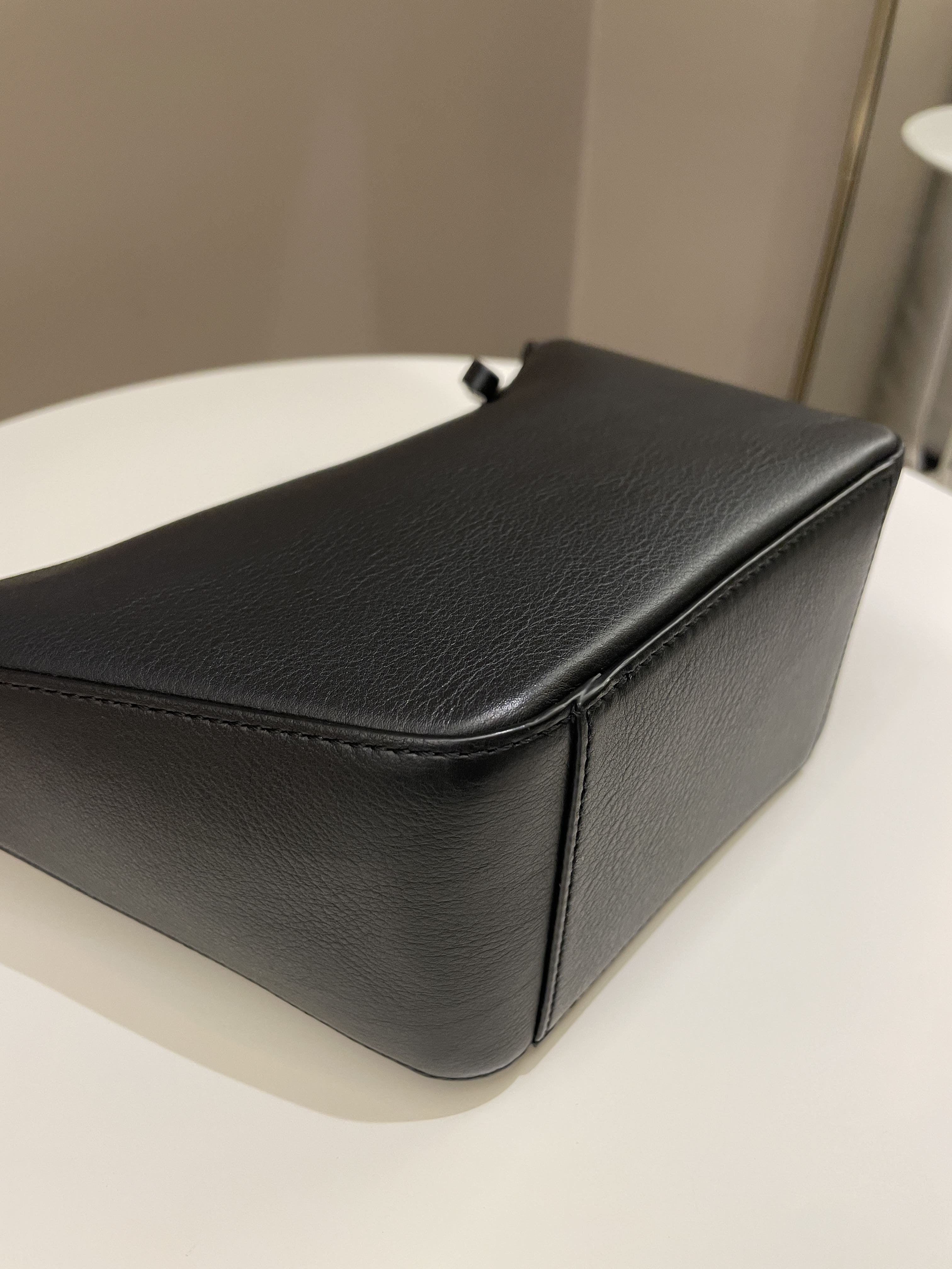 Loewe Hammock Hobo Mini + Spiral Woven Strap Black Calf