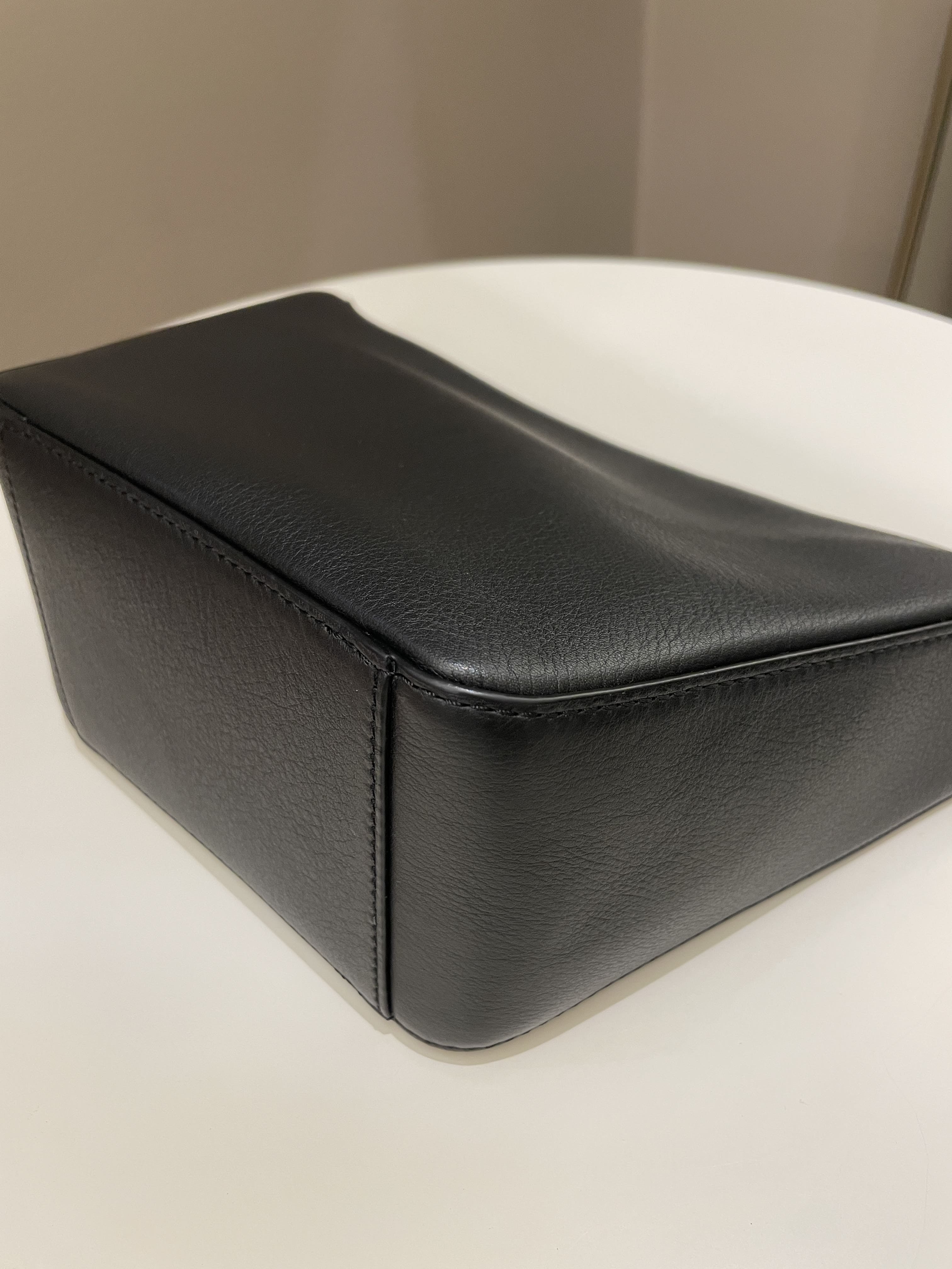 Loewe Hammock Hobo Mini + Spiral Woven Strap Black Calf