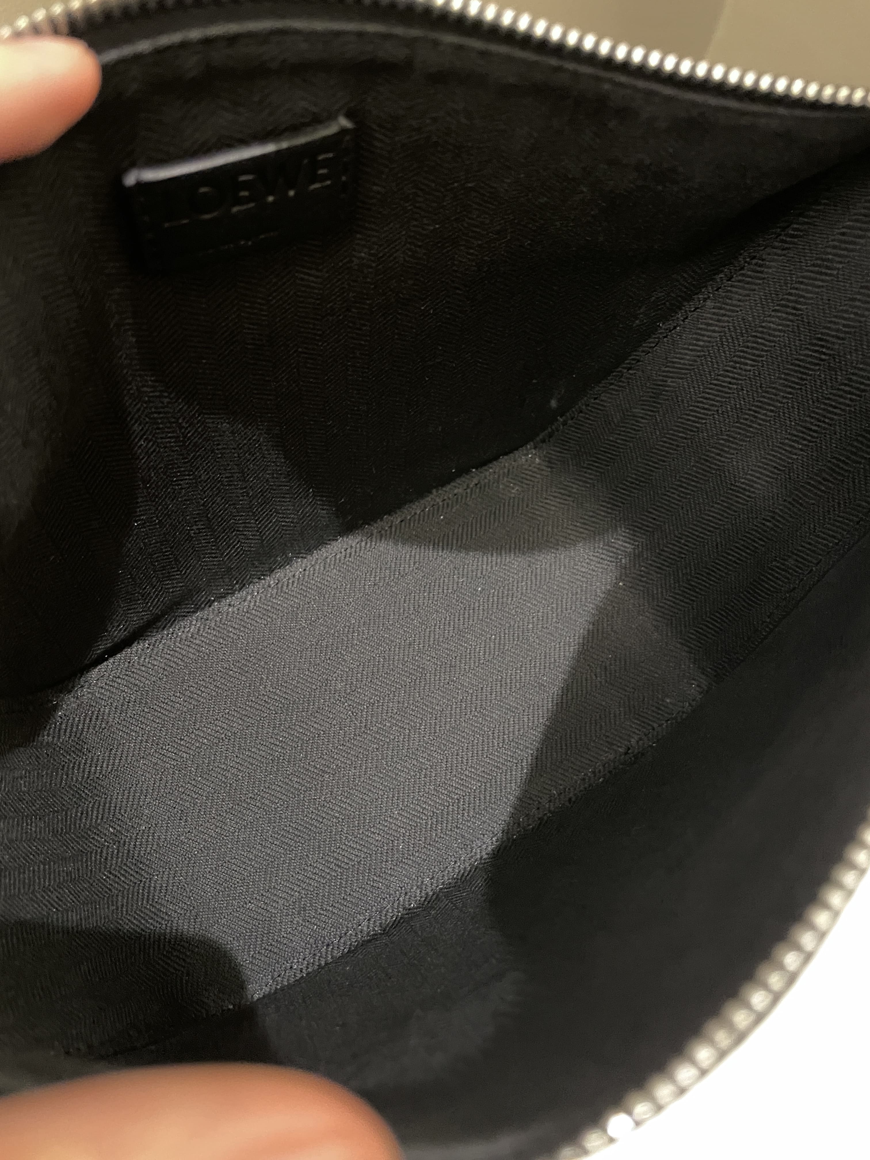 Loewe Hammock Hobo Mini + Spiral Woven Strap Black Calf