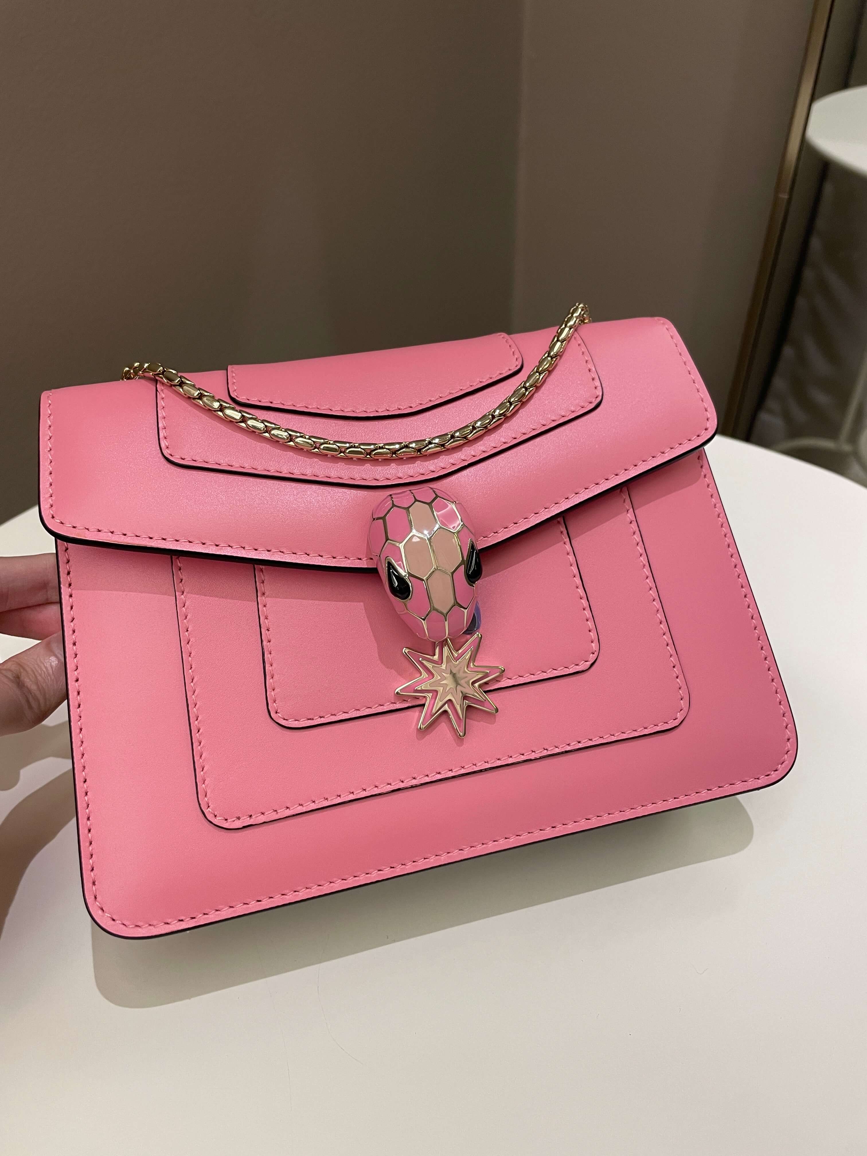 Bvlgari Sepenti Forever Bag Candy Quartz Calf Leather