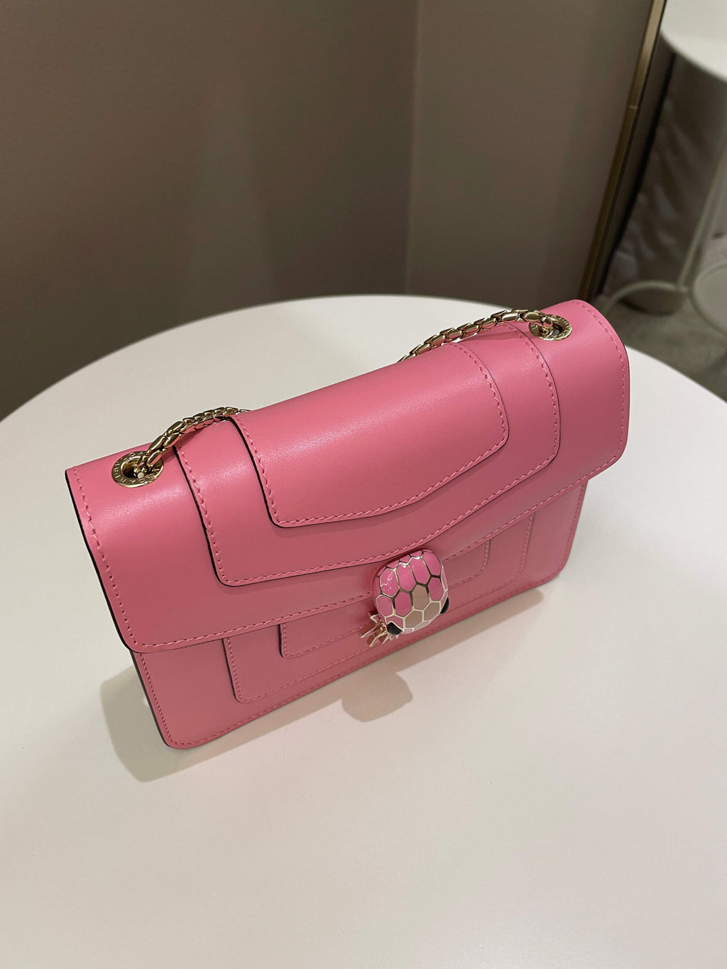 Bvlgari Sepenti Forever Bag Candy Quartz Calf Leather