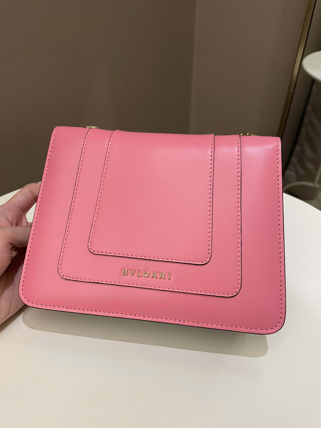 Bvlgari Sepenti Forever Bag Candy Quartz Calf Leather