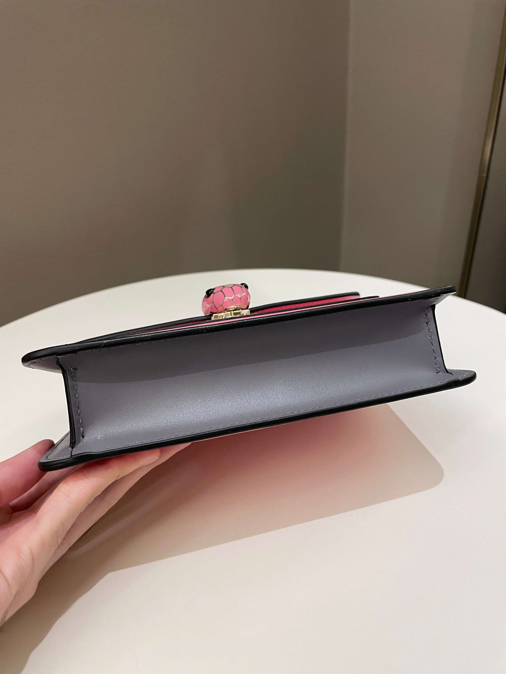 Bvlgari Sepenti Forever Bag Candy Quartz Calf Leather