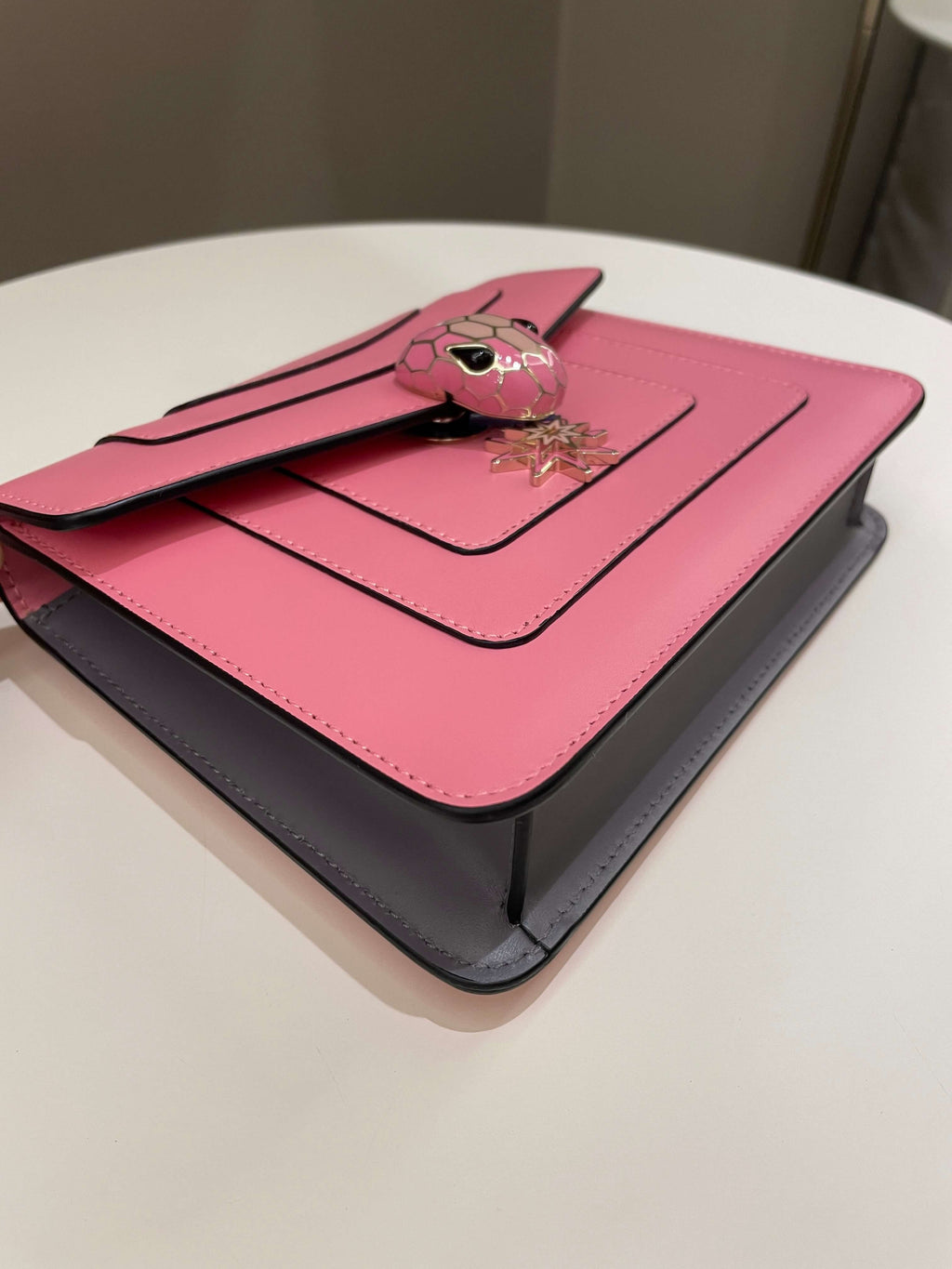 Bvlgari Sepenti Forever Bag Candy Quartz Calf Leather