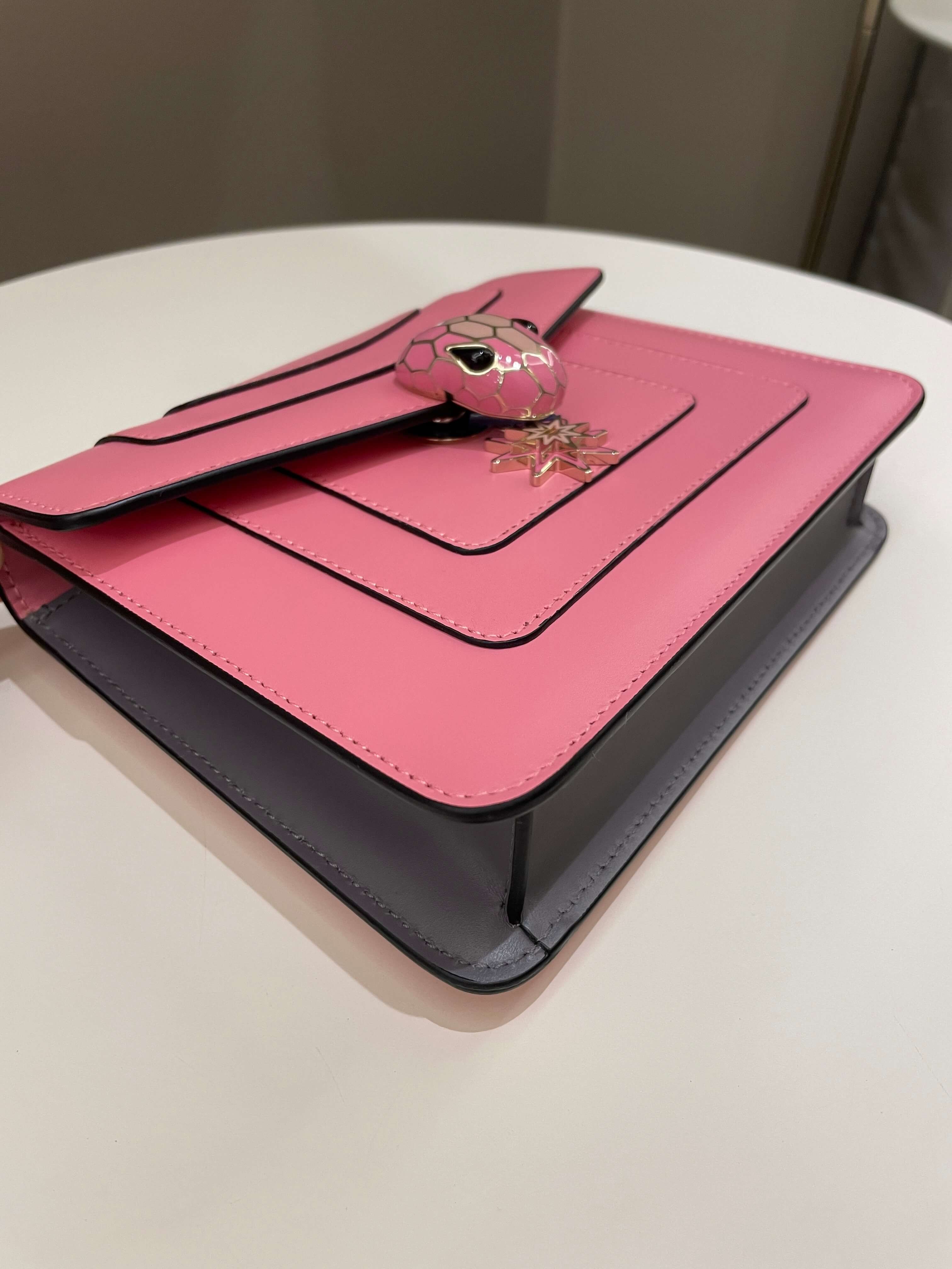 Bvlgari Sepenti Forever Bag Candy Quartz Calf Leather