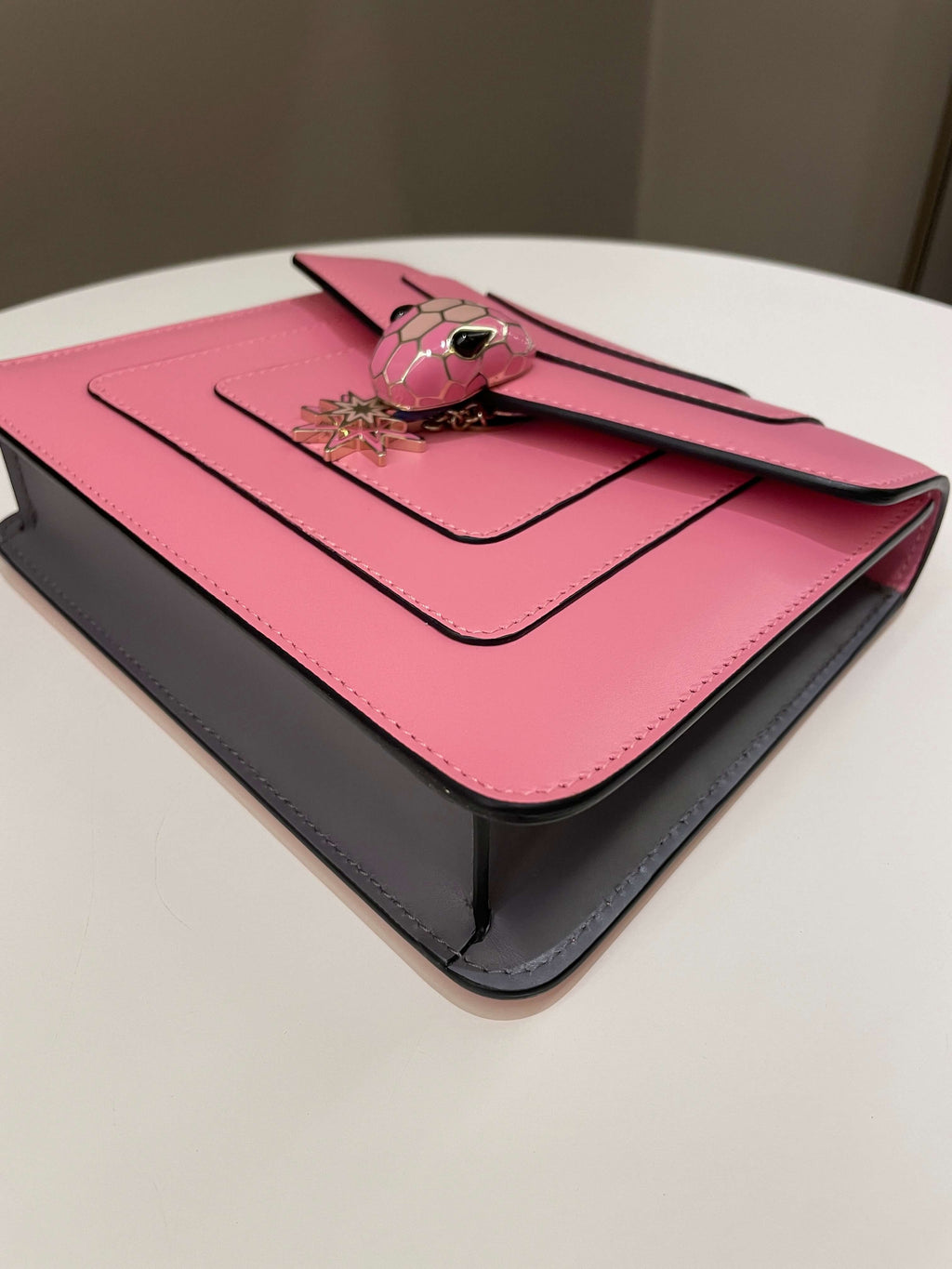 Bvlgari Sepenti Forever Bag Candy Quartz Calf Leather