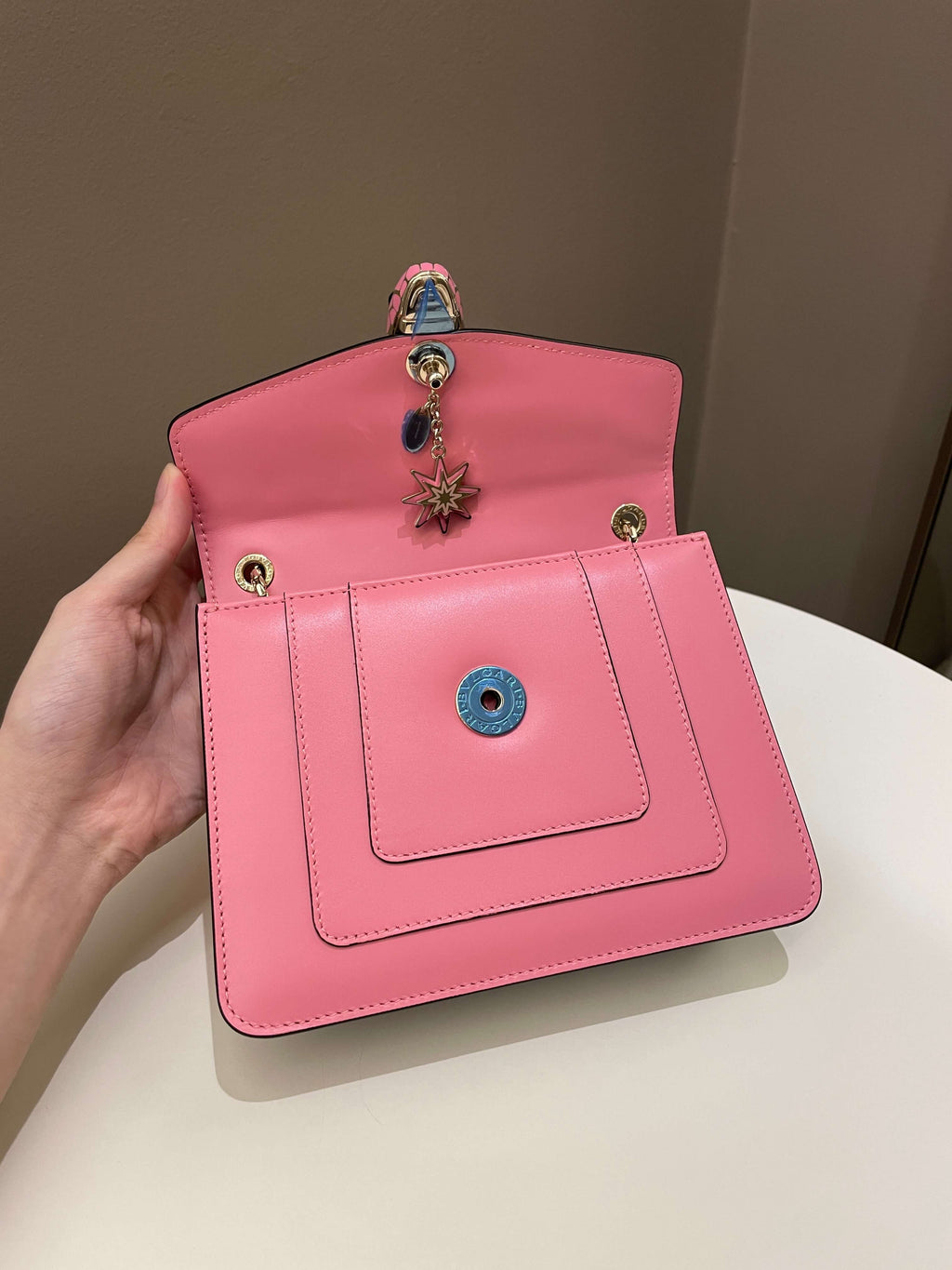 Bvlgari Sepenti Forever Bag Candy Quartz Calf Leather